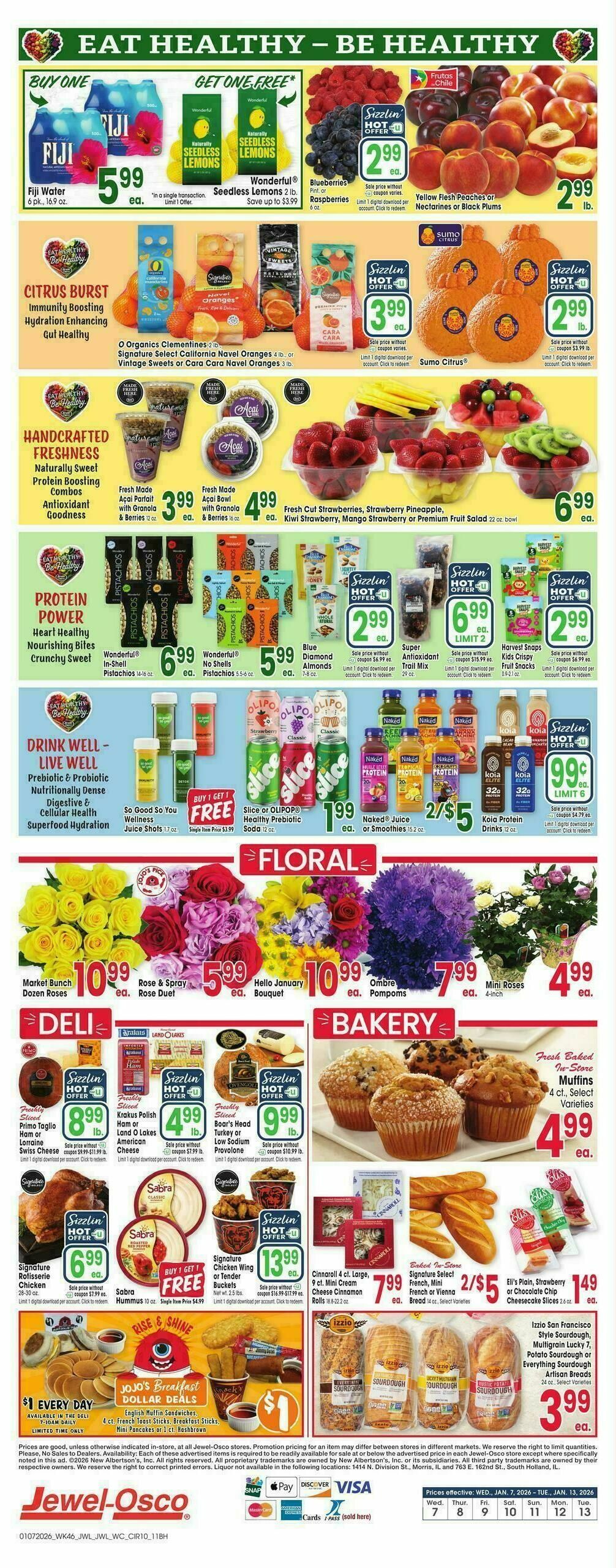 Jewel Osco Weekly Ad from January 7