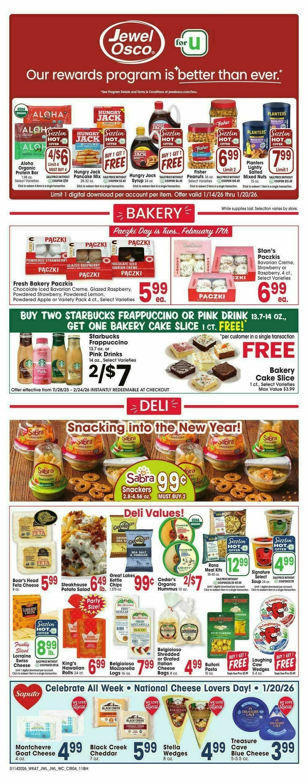 Jewel Osco Weekly Ad from January 14
