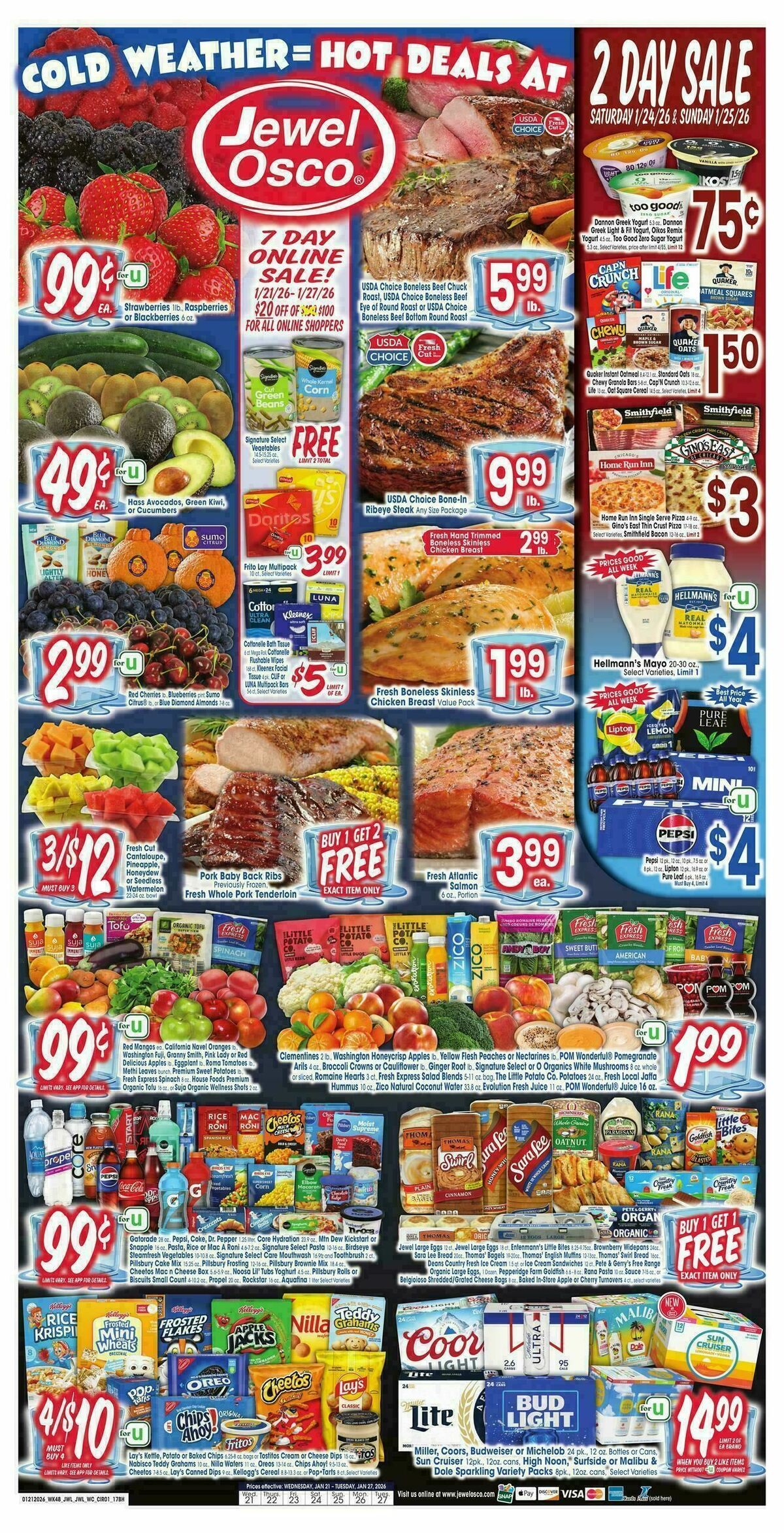 Jewel Osco Weekly Ad from January 21