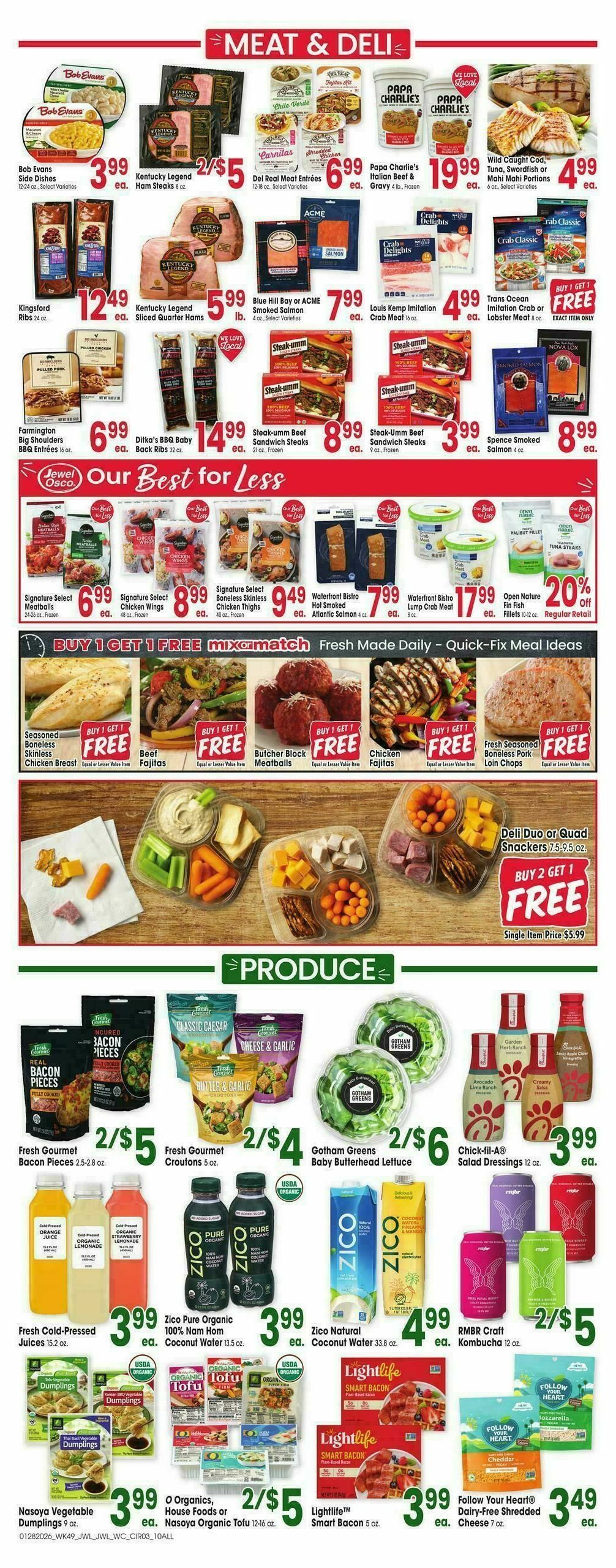 Jewel Osco Weekly Ad from January 28