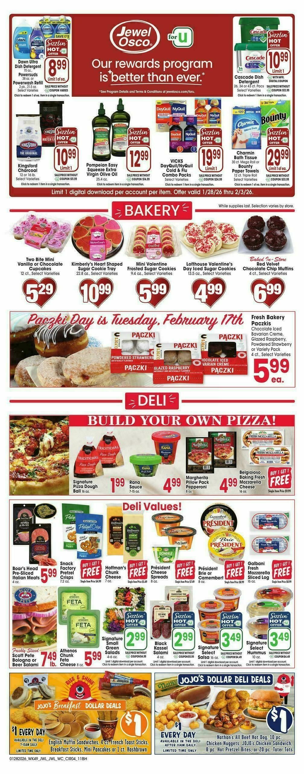 Jewel Osco Weekly Ad from January 28