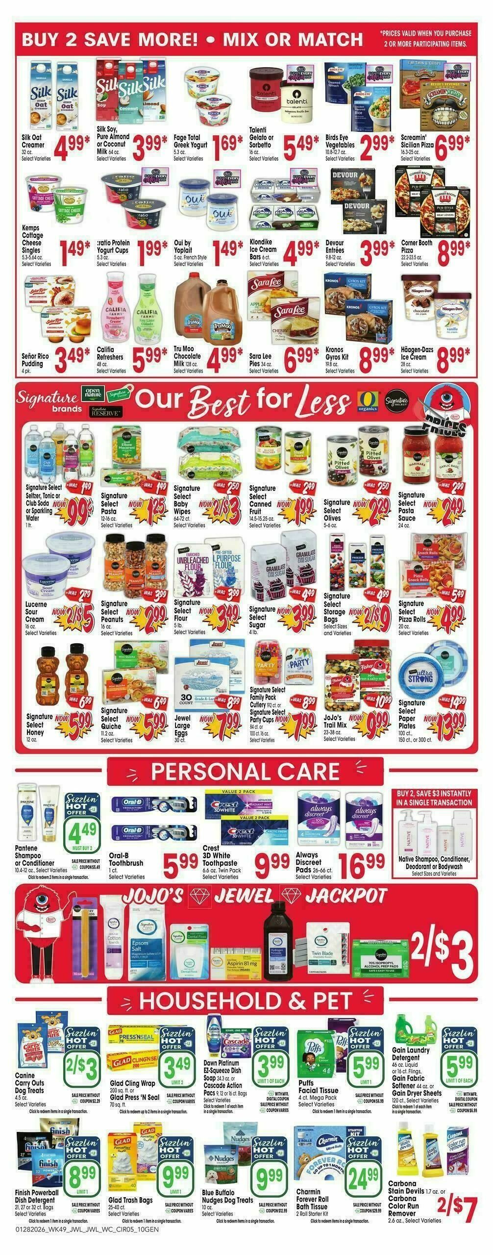 Jewel Osco Weekly Ad from January 28