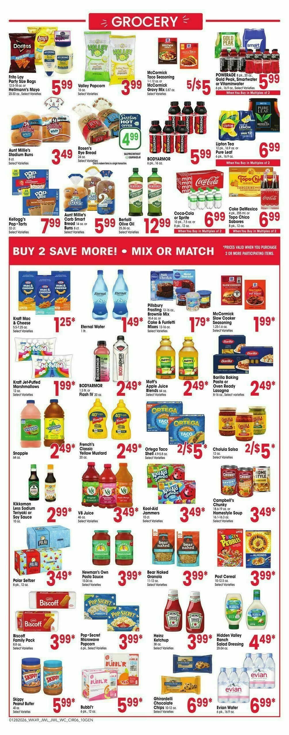 Jewel Osco Weekly Ad from January 28