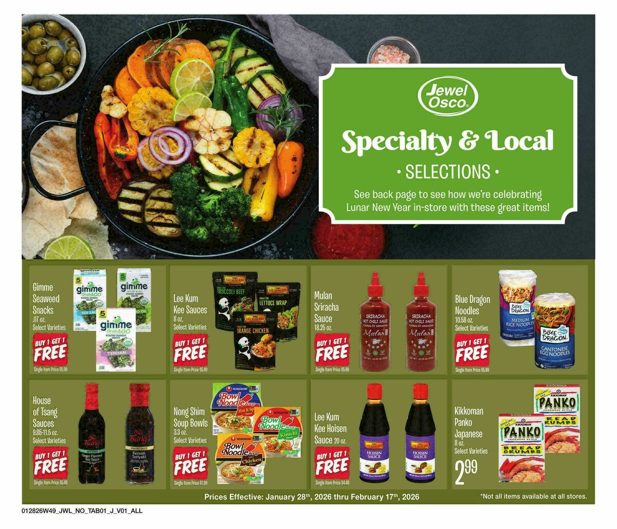 Jewel Osco Organics Guide Weekly Ad from January 28