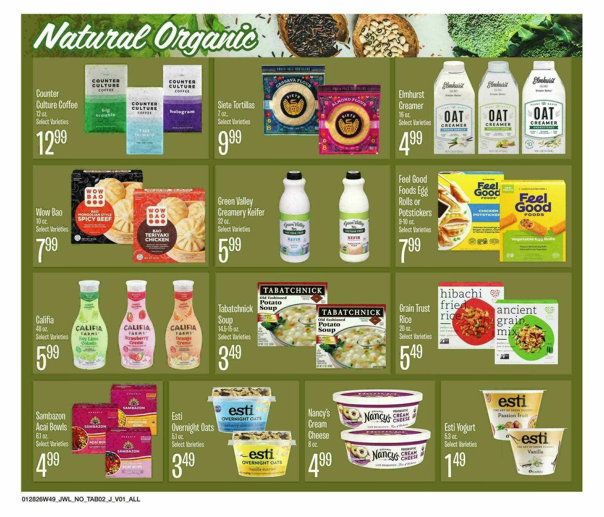 Jewel Osco Organics Guide Weekly Ad from January 28