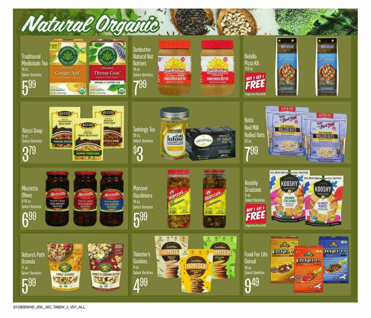 Jewel Osco Organics Guide Weekly Ad from January 28