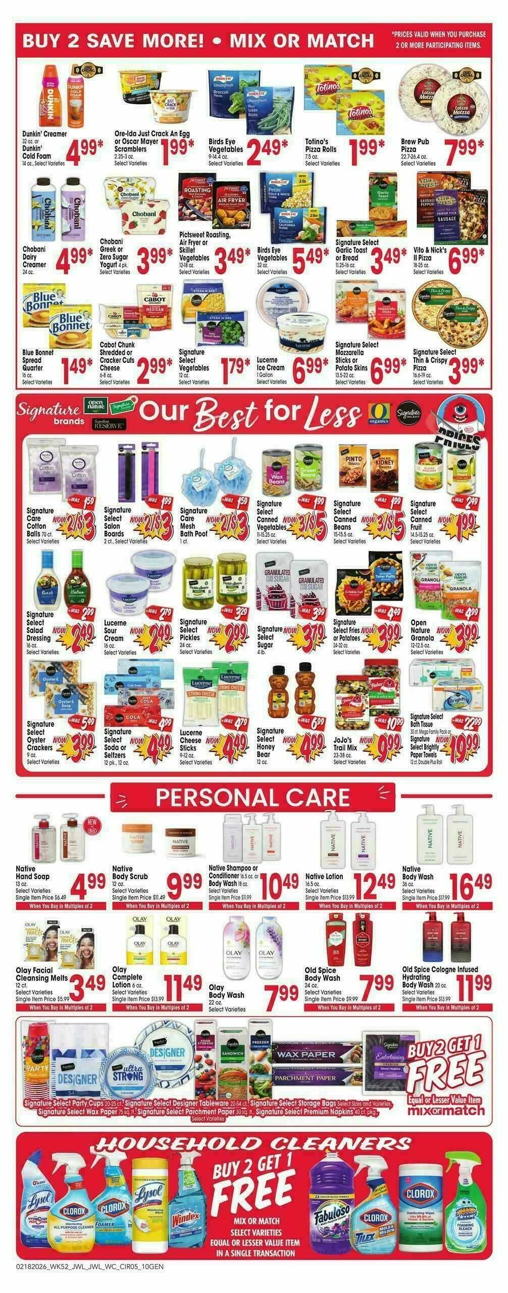 Jewel Osco Weekly Ad from February 18