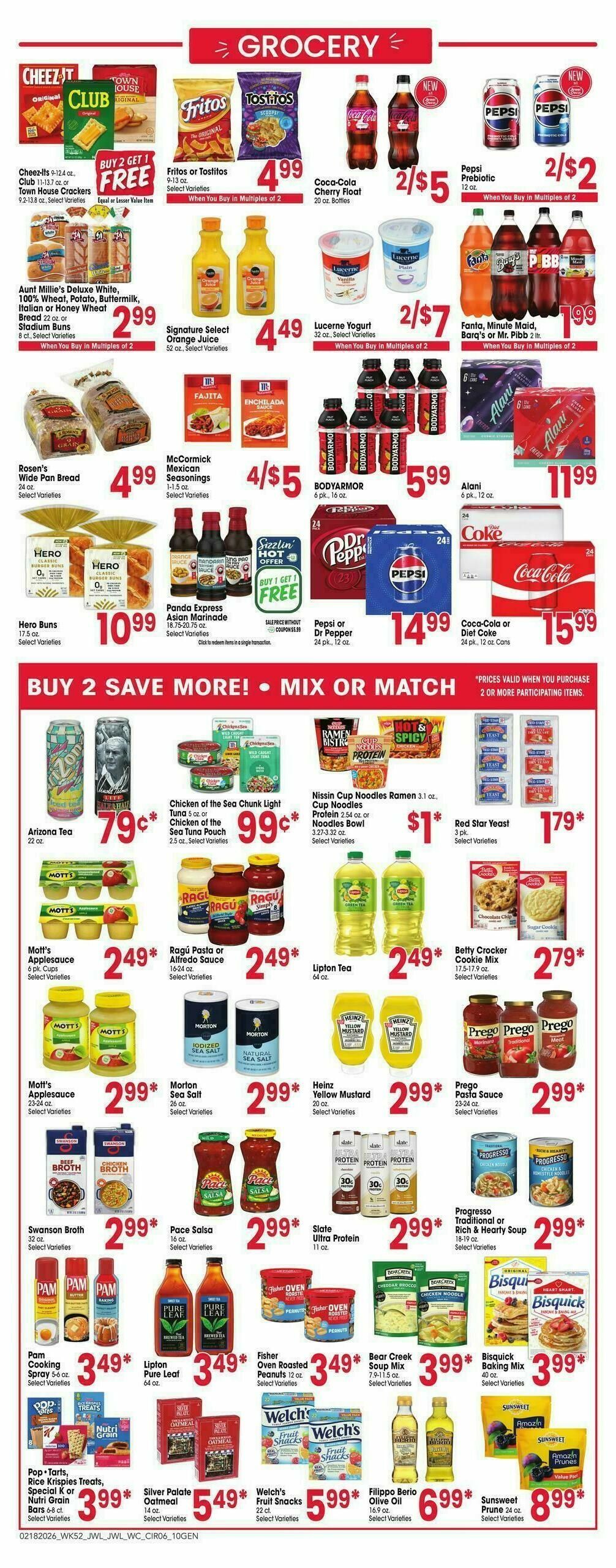 Jewel Osco Weekly Ad from February 18