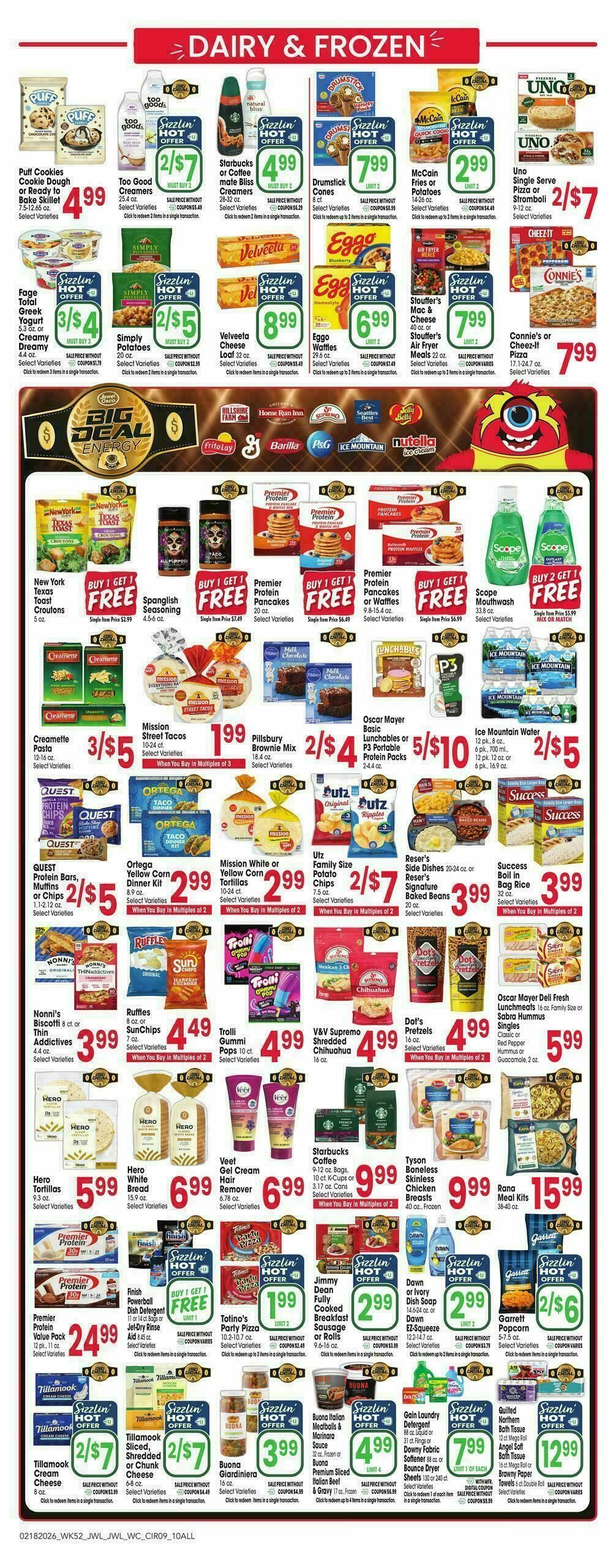 Jewel Osco Weekly Ad from February 18