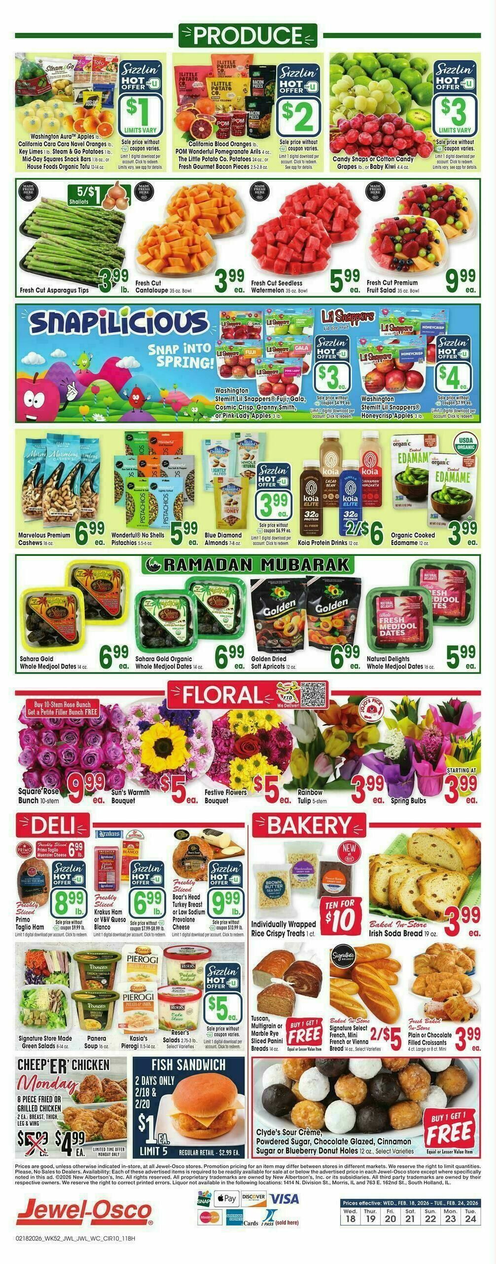 Jewel Osco Weekly Ad from February 18