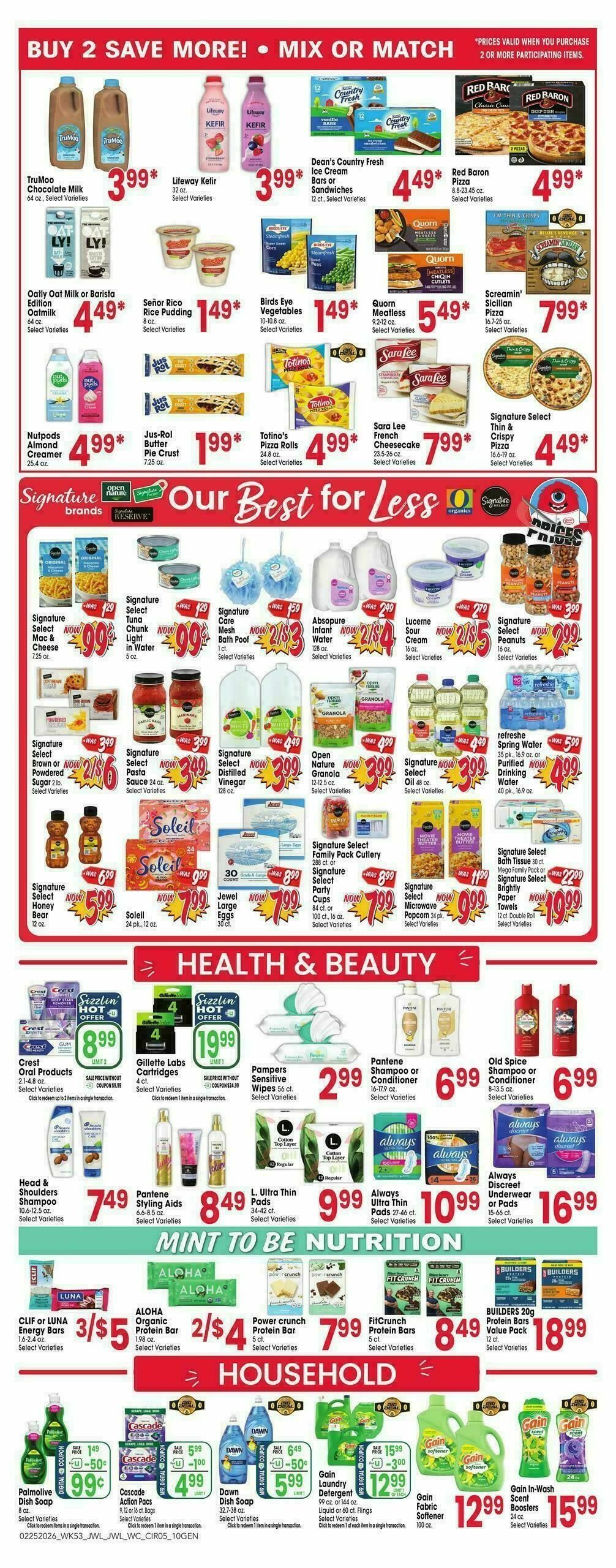 Jewel Osco Weekly Ad from February 25