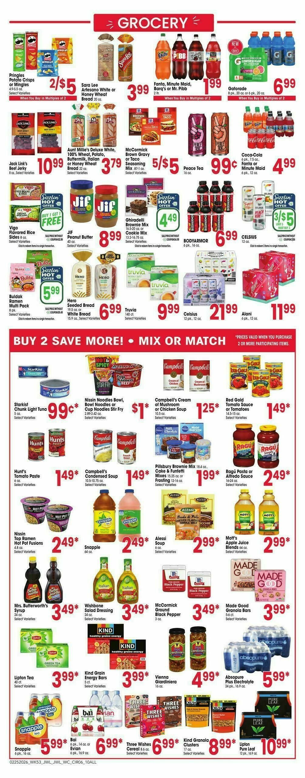 Jewel Osco Weekly Ad from February 25