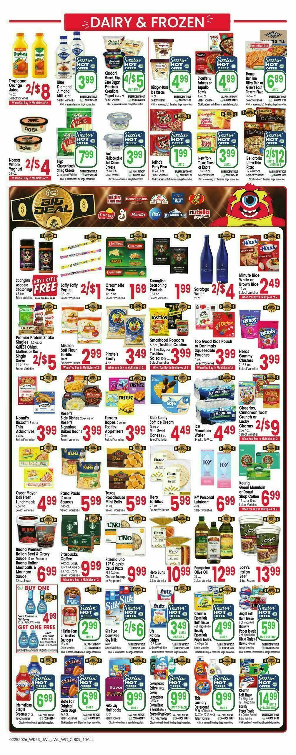 Jewel Osco Weekly Ad from February 25