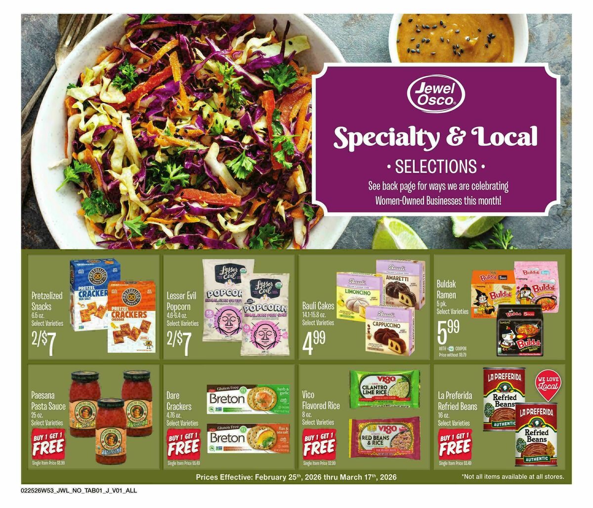 Jewel Osco Organics Guide Weekly Ad from February 25