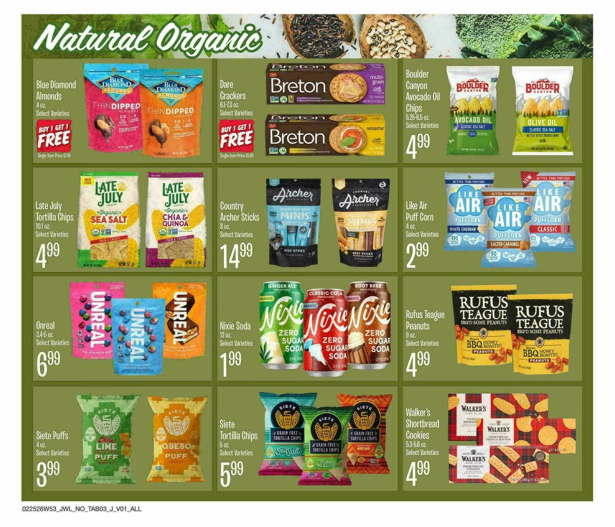Jewel Osco Organics Guide Weekly Ad from February 25