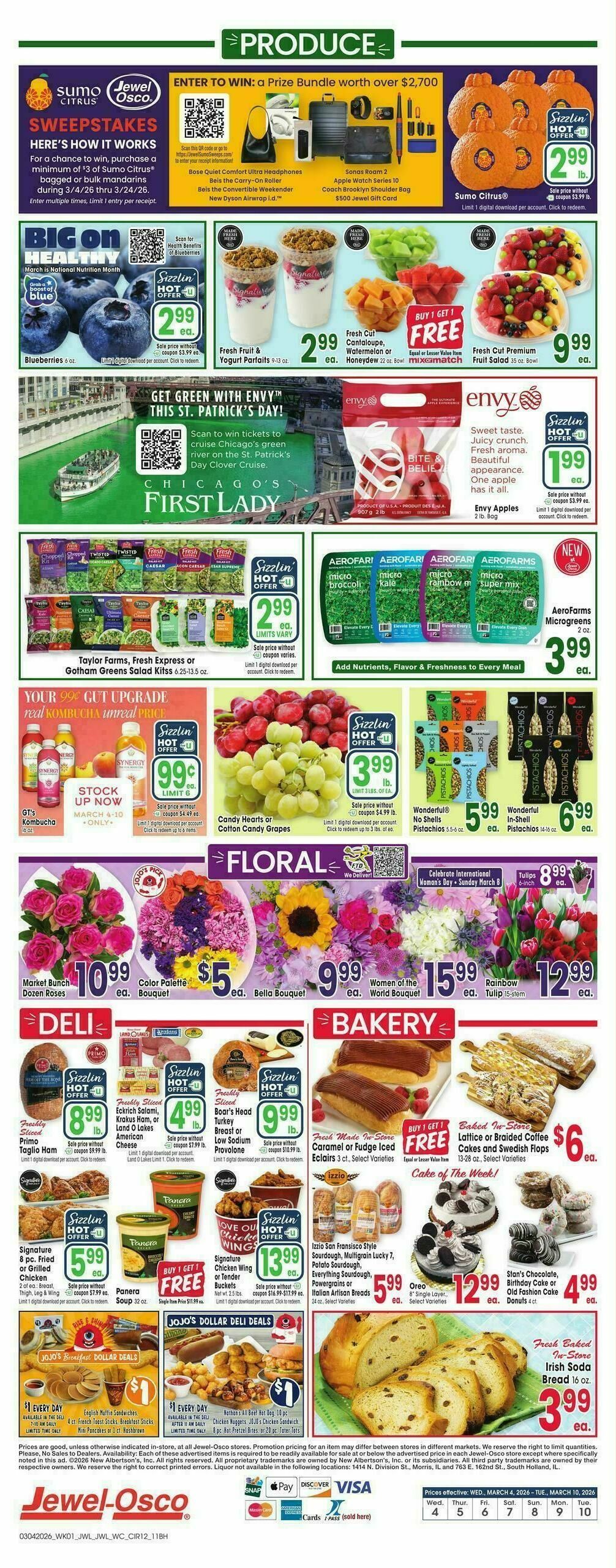 Jewel Osco Weekly Ad from March 4