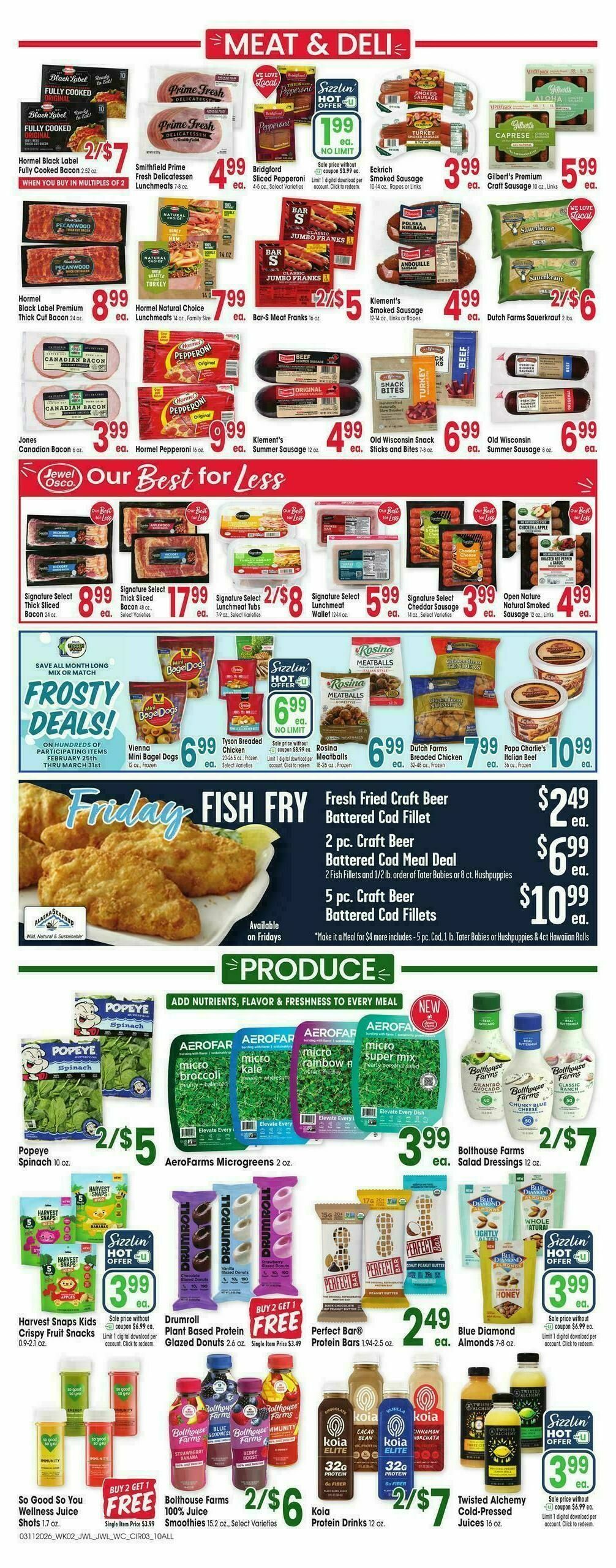 Jewel Osco Weekly Ad from March 11