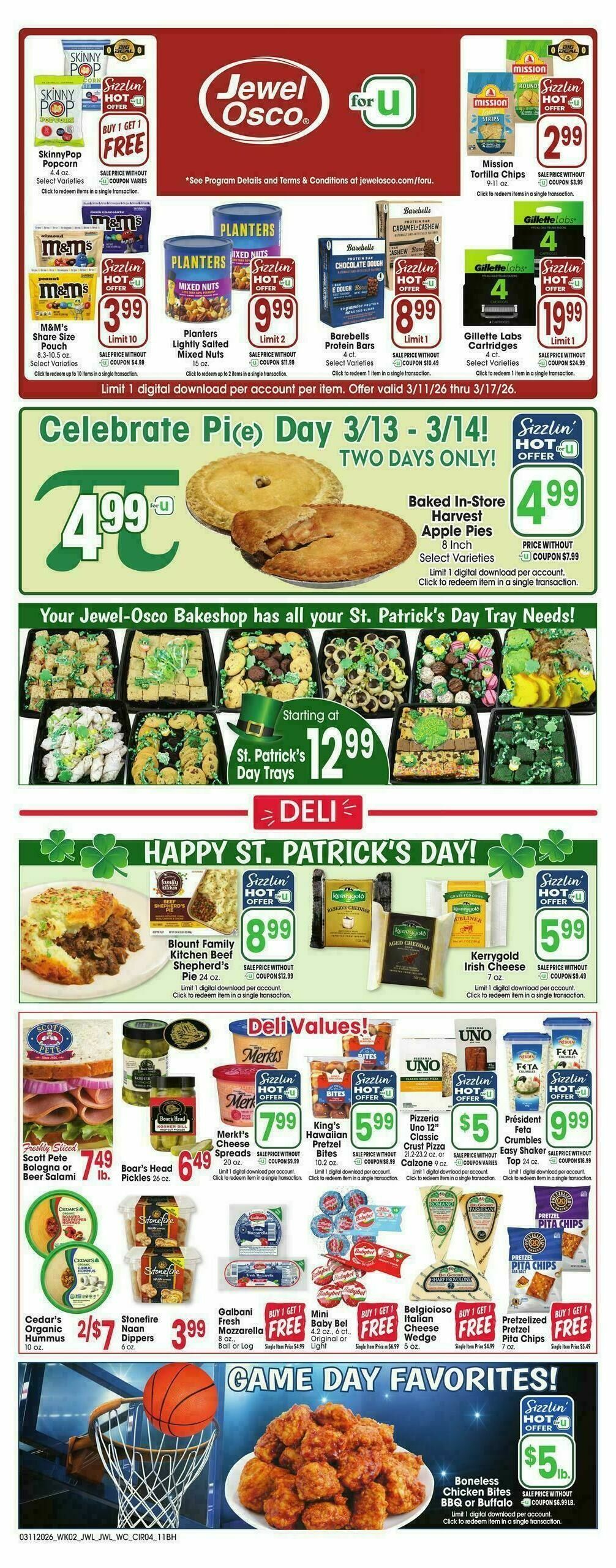 Jewel Osco Weekly Ad from March 11