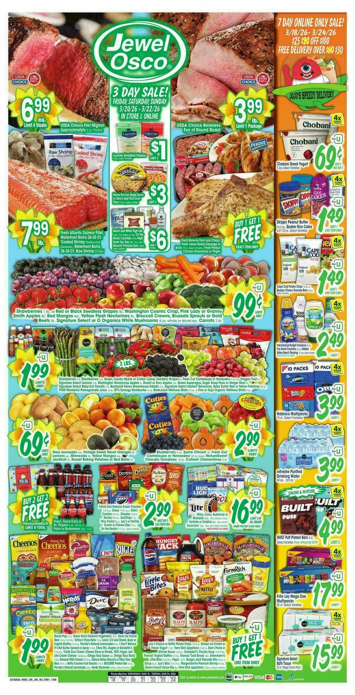 Jewel Osco Weekly Ad from March 18
