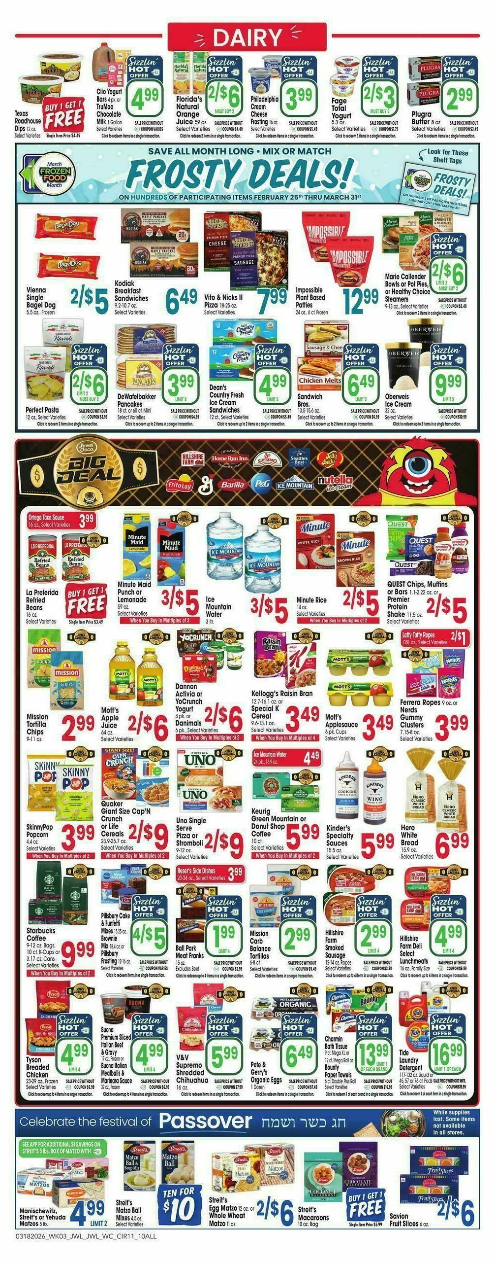 Jewel Osco Weekly Ad from March 18