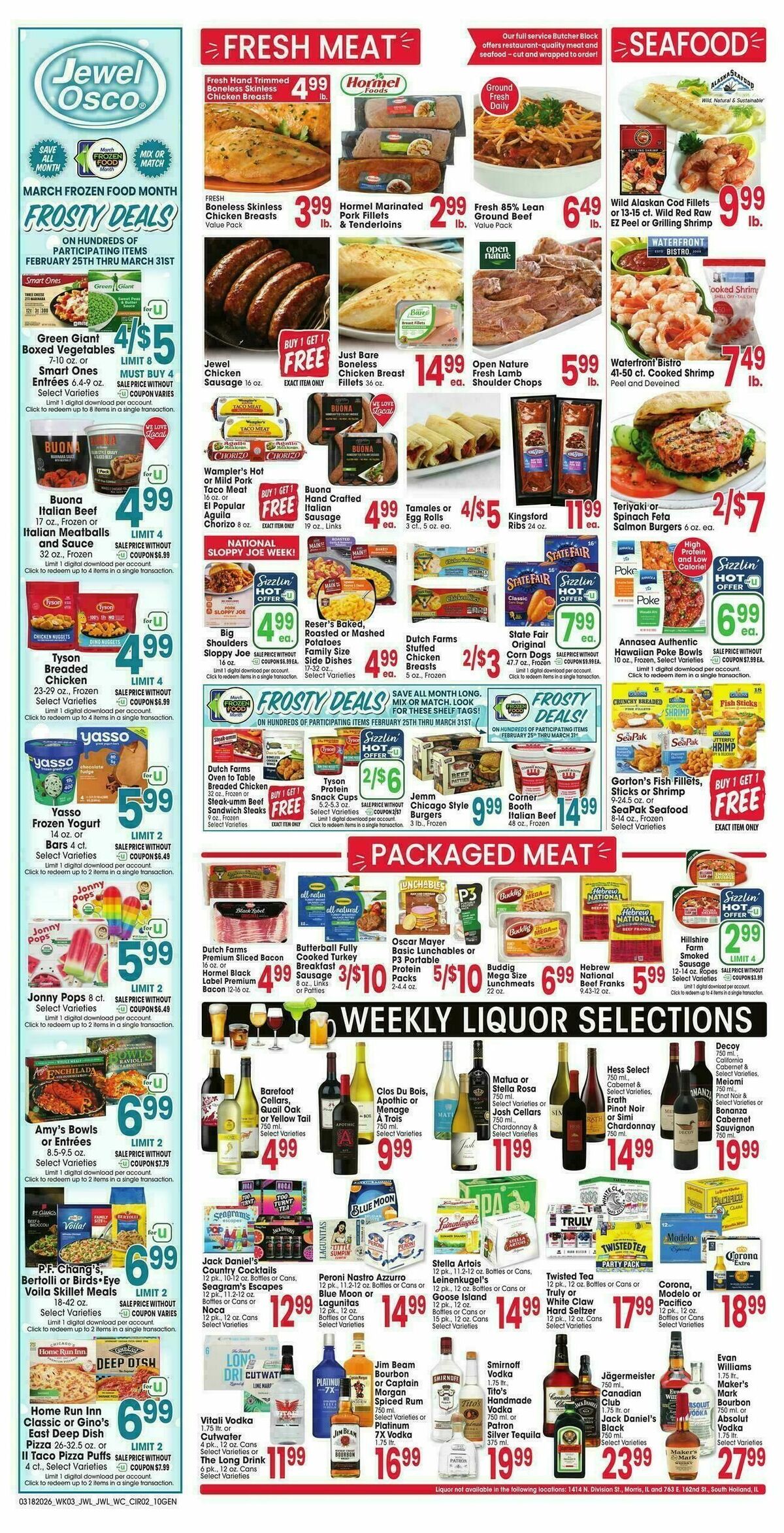 Jewel Osco Weekly Ad from March 18
