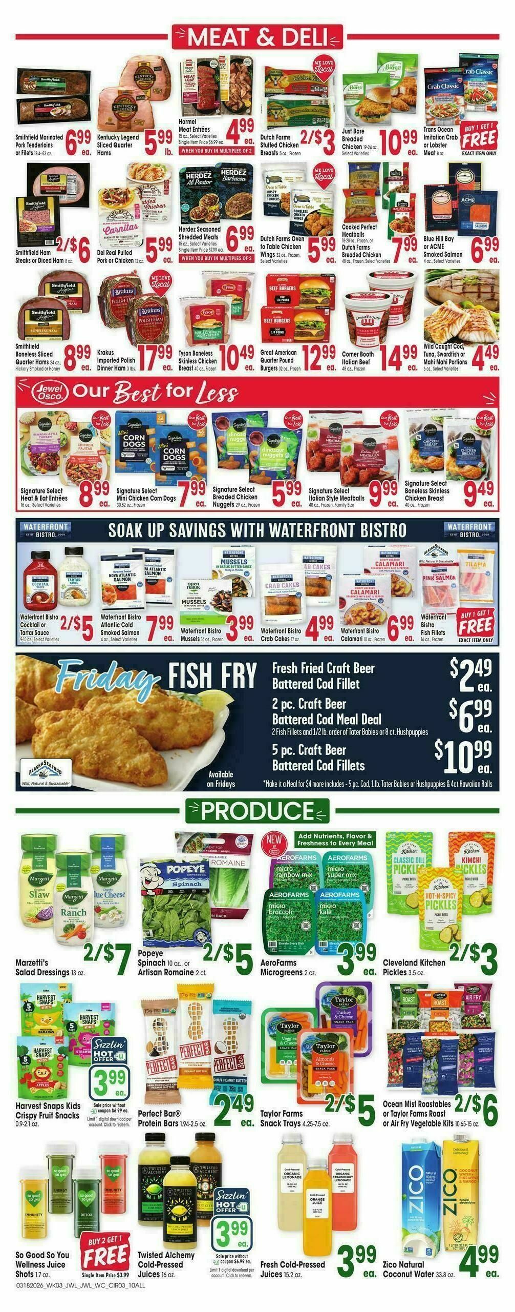 Jewel Osco Weekly Ad from March 18