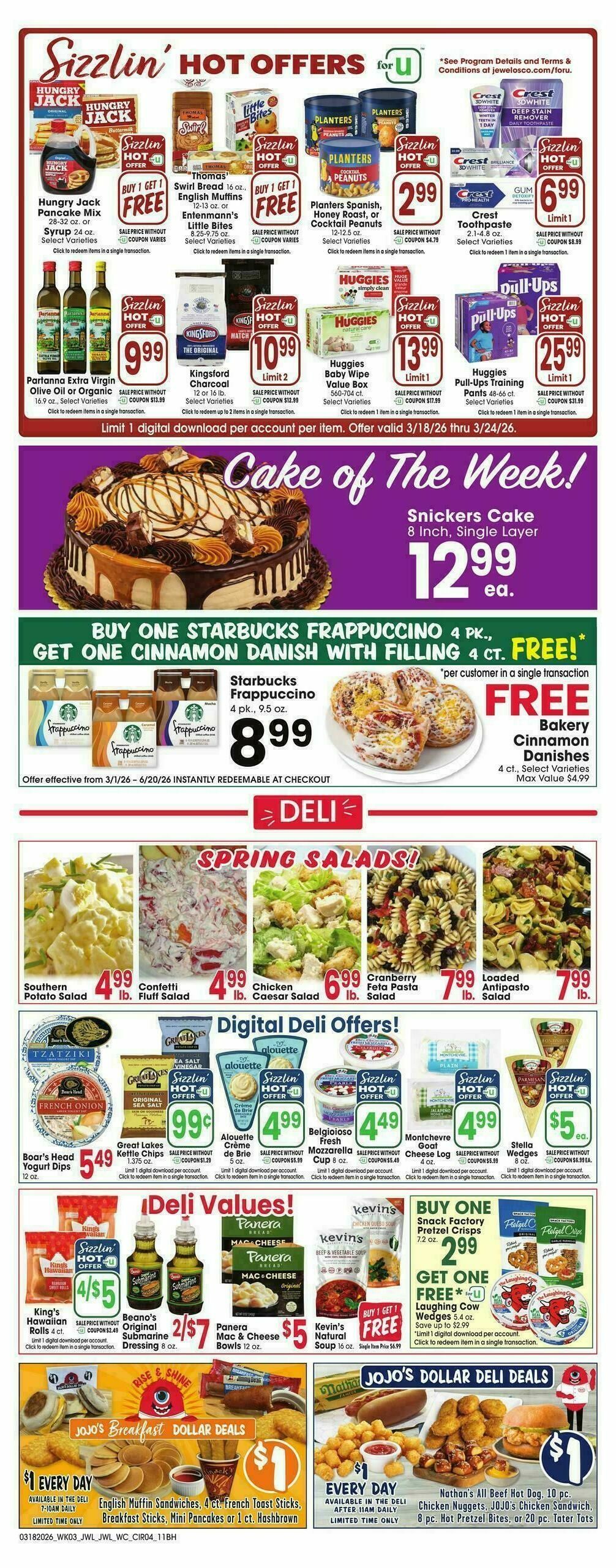 Jewel Osco Weekly Ad from March 18