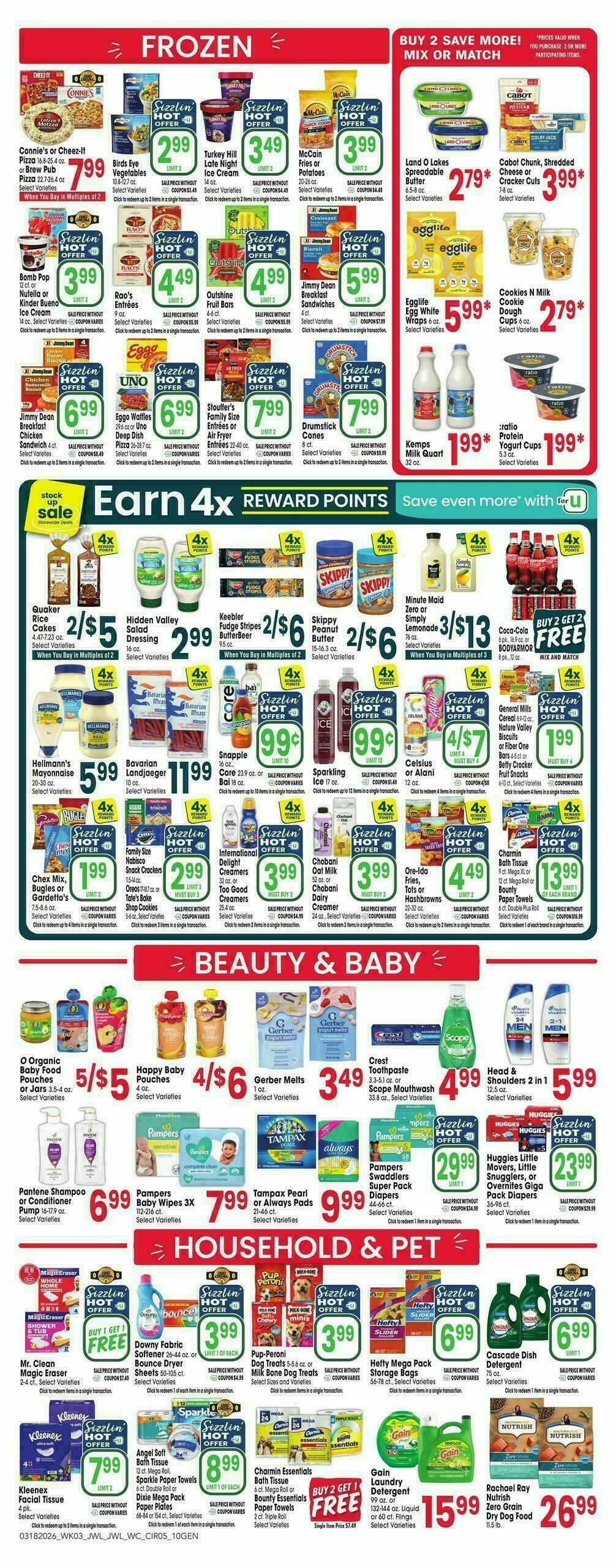 Jewel Osco Weekly Ad from March 18