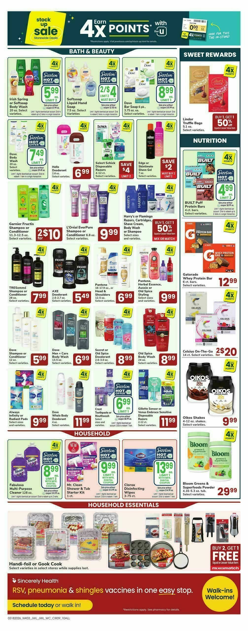 Jewel Osco Weekly Ad from March 18