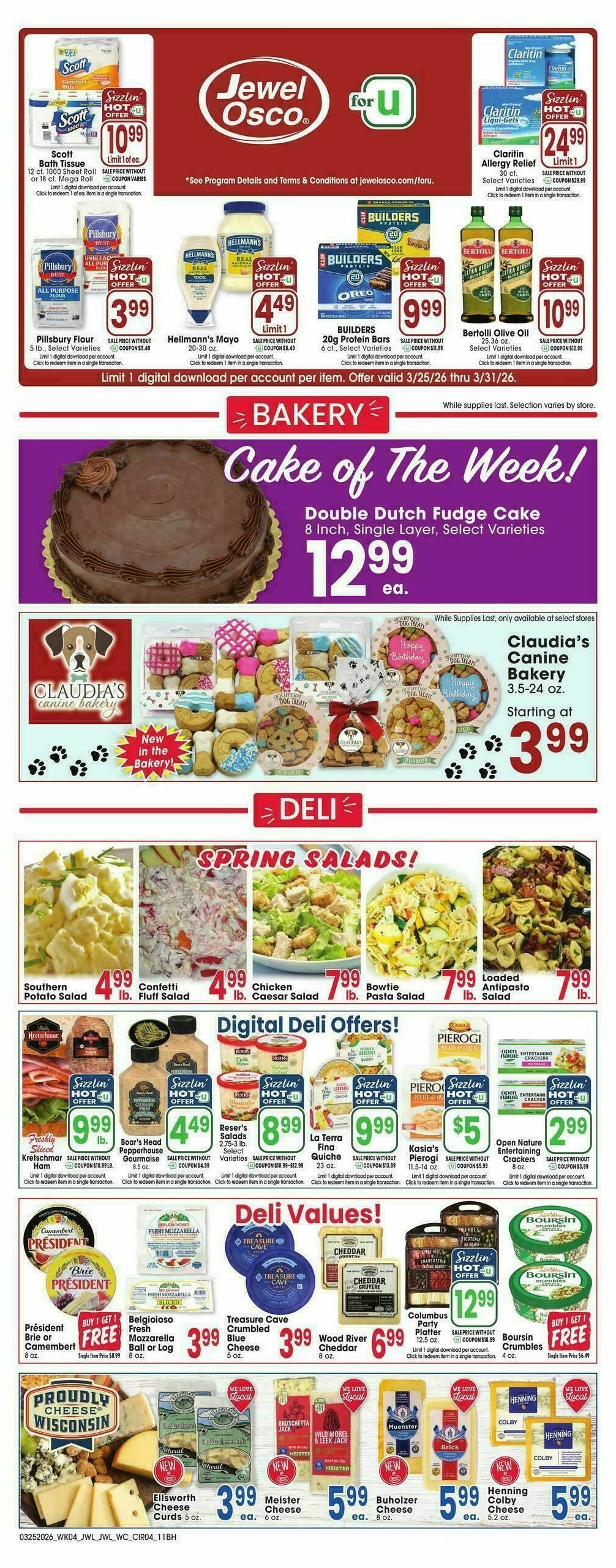 Jewel Osco Weekly Ad from March 25
