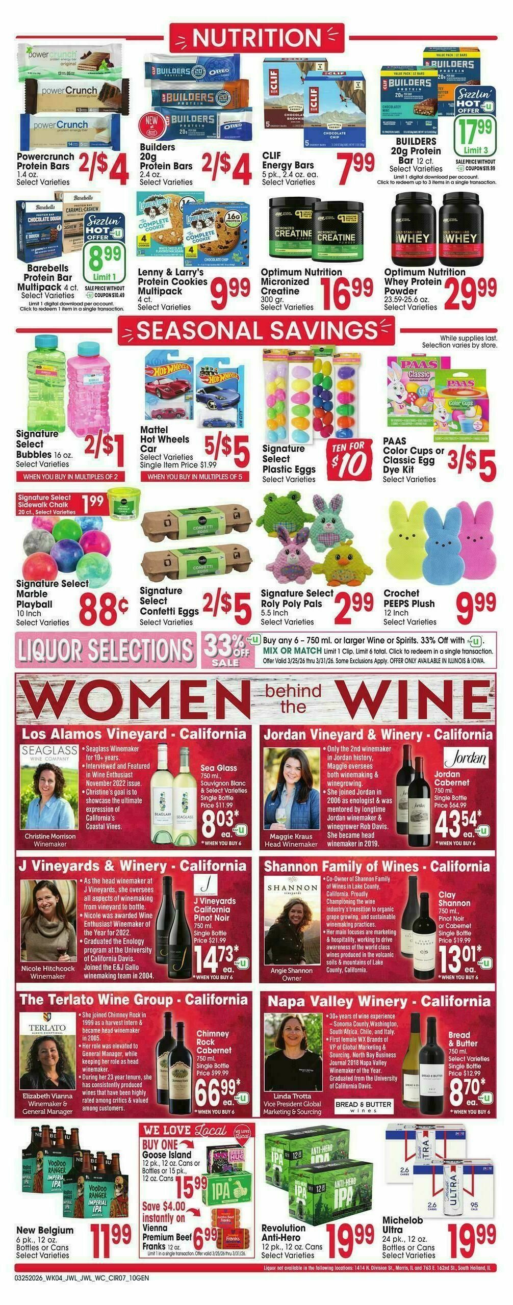 Jewel Osco Weekly Ad from March 25