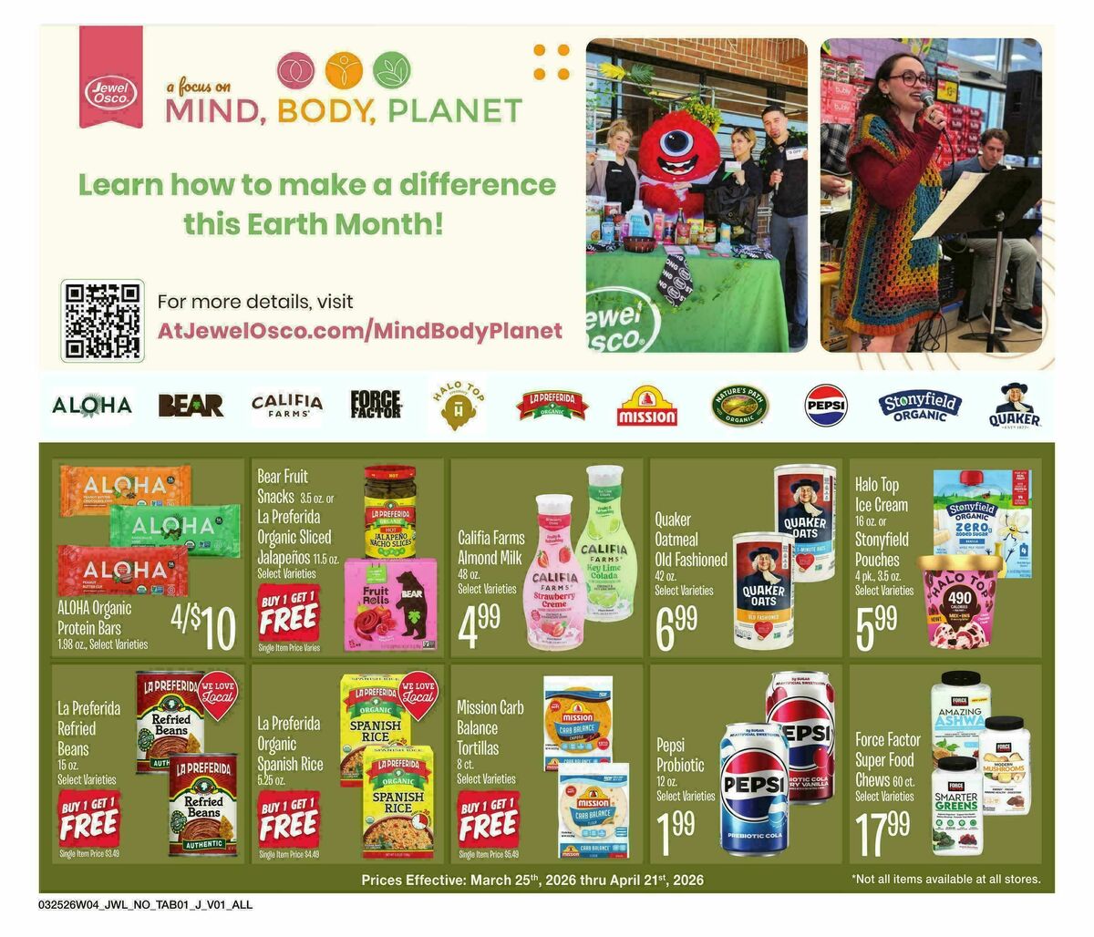 Jewel Osco Organics Guide Weekly Ad from March 25
