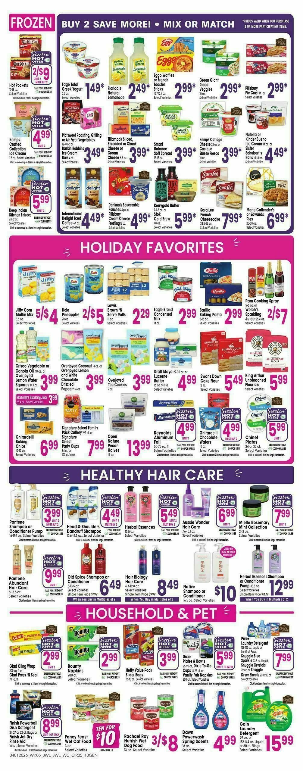 Jewel Osco Weekly Ad from April 1