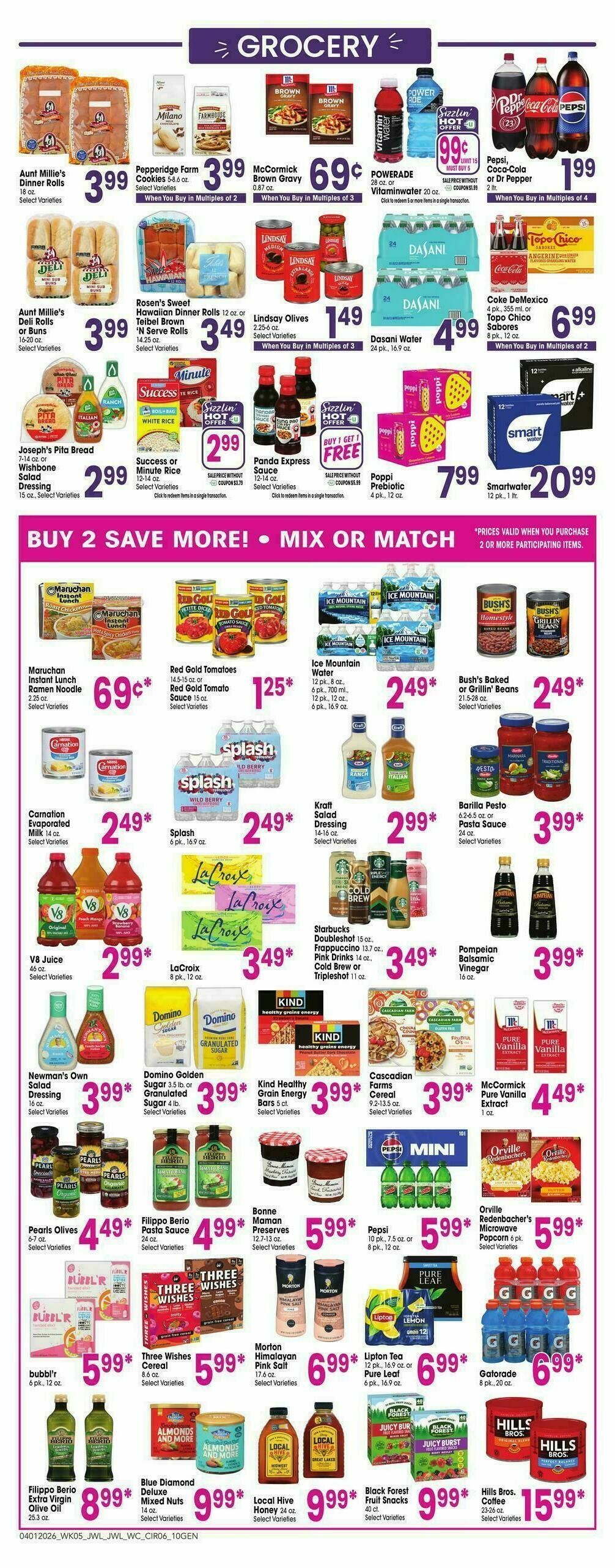 Jewel Osco Weekly Ad from April 1