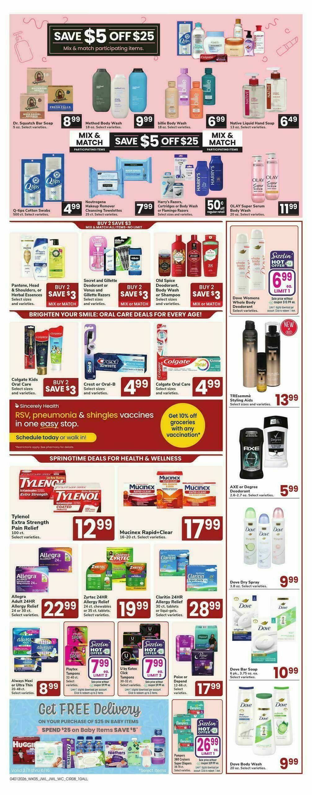 Jewel Osco Weekly Ad from April 1
