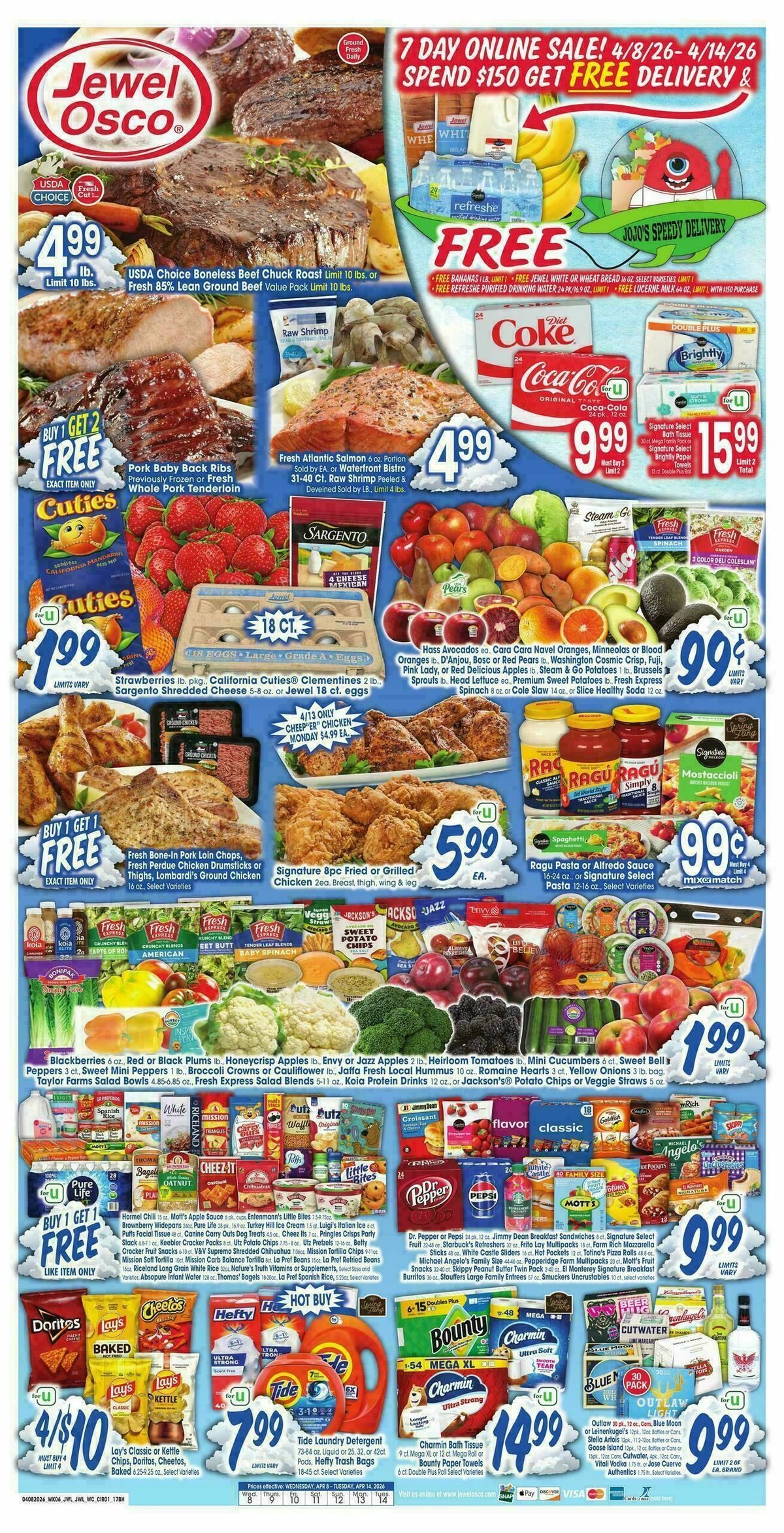Jewel Osco Weekly Ad from April 8