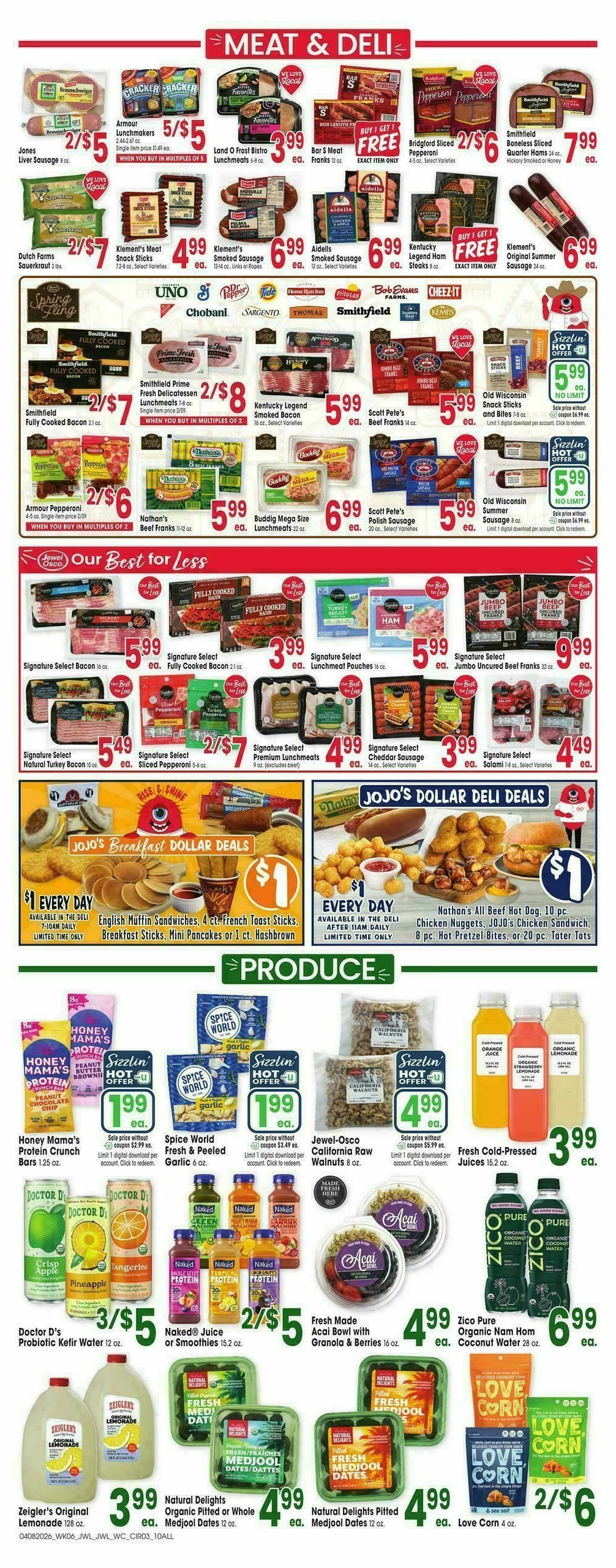 Jewel Osco Weekly Ad from April 8