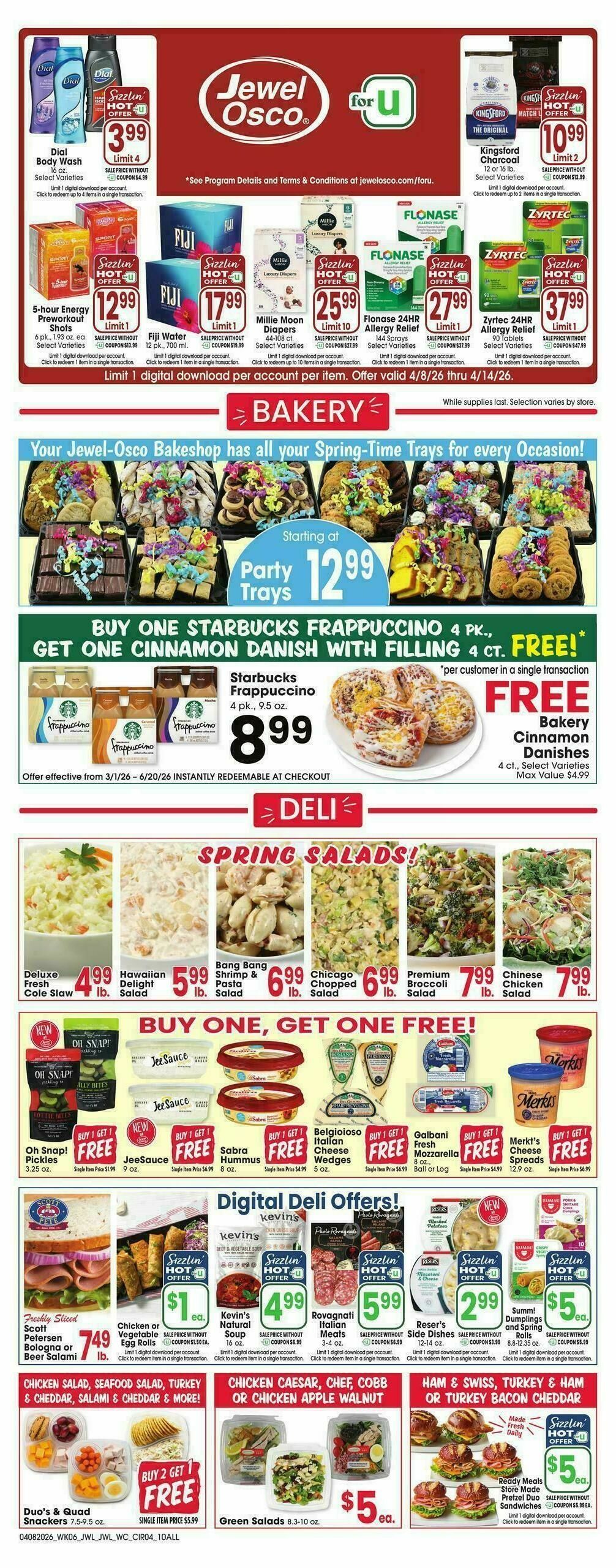 Jewel Osco Weekly Ad from April 8