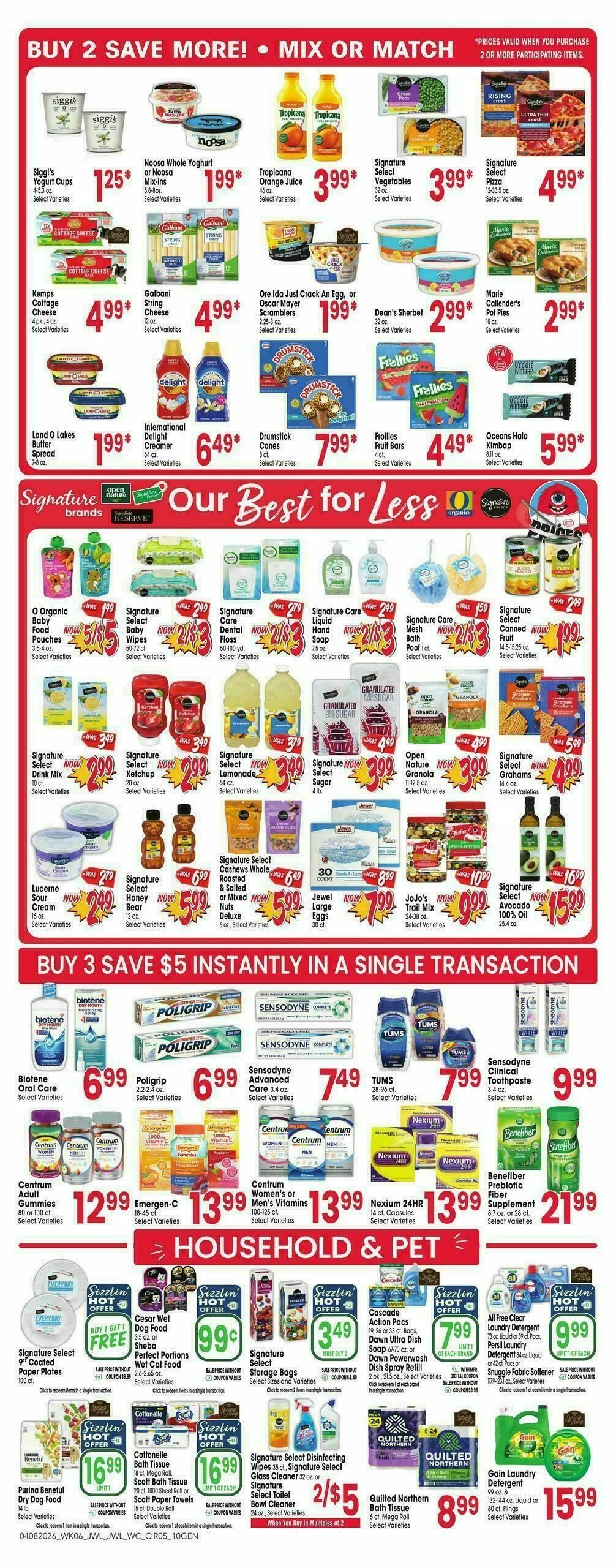 Jewel Osco Weekly Ad from April 8