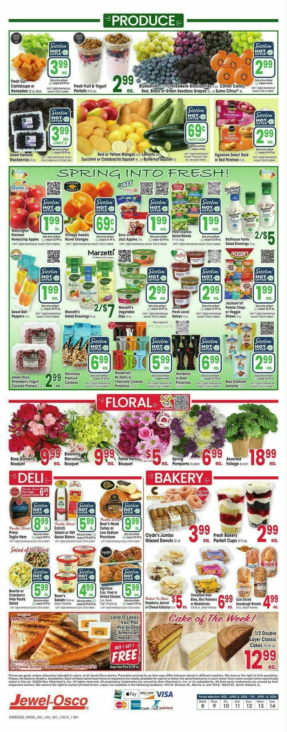 Jewel Osco Weekly Ad from April 8