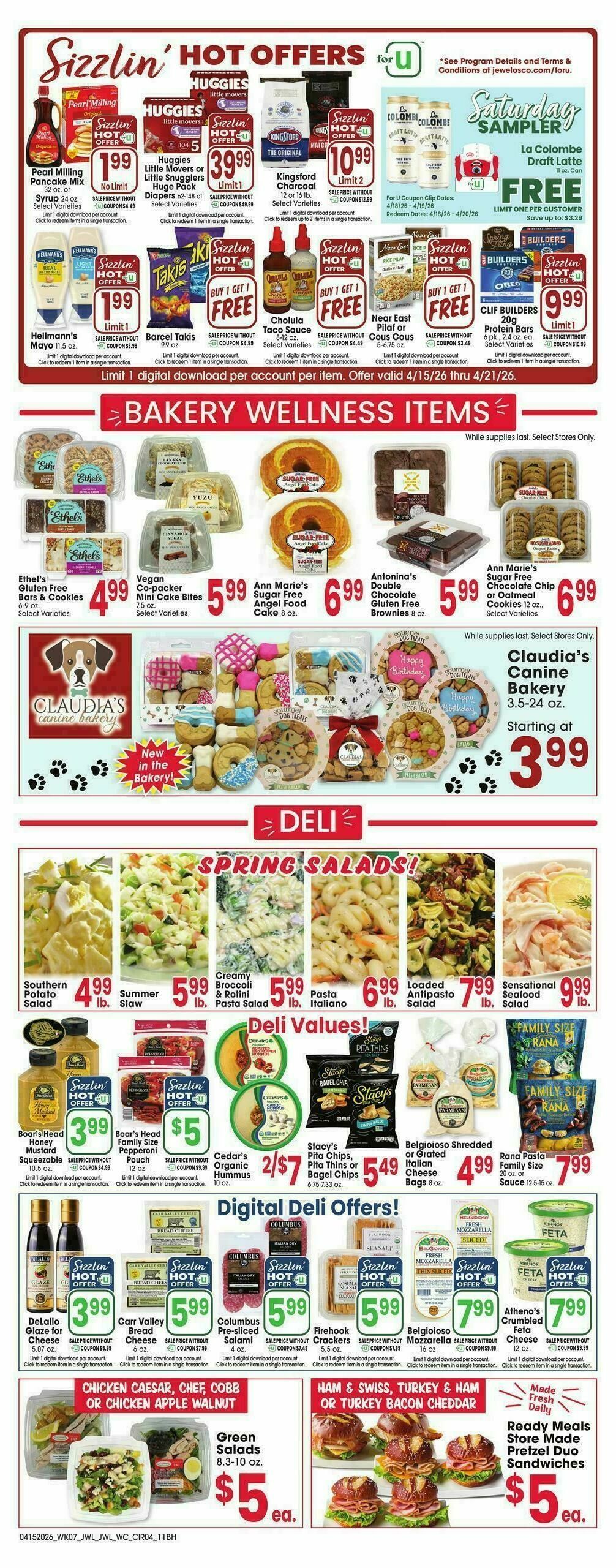 Jewel Osco Weekly Ad from April 15