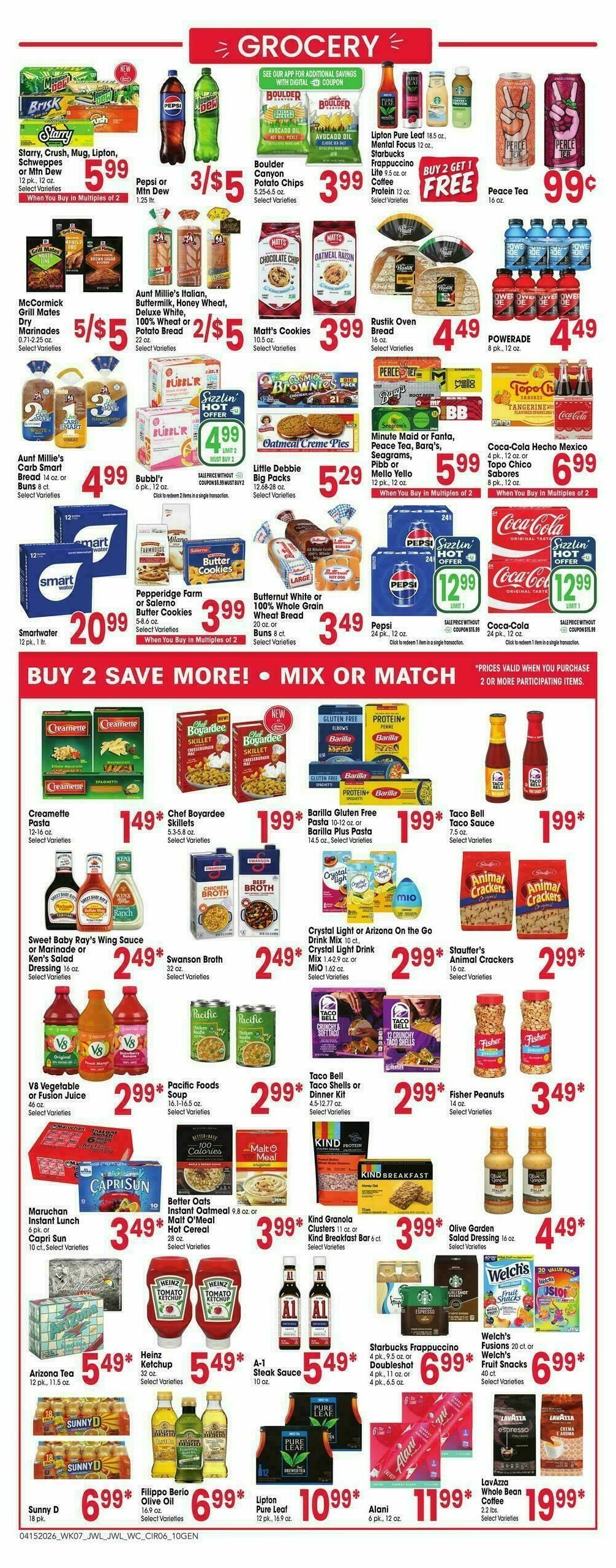 Jewel Osco Weekly Ad from April 15