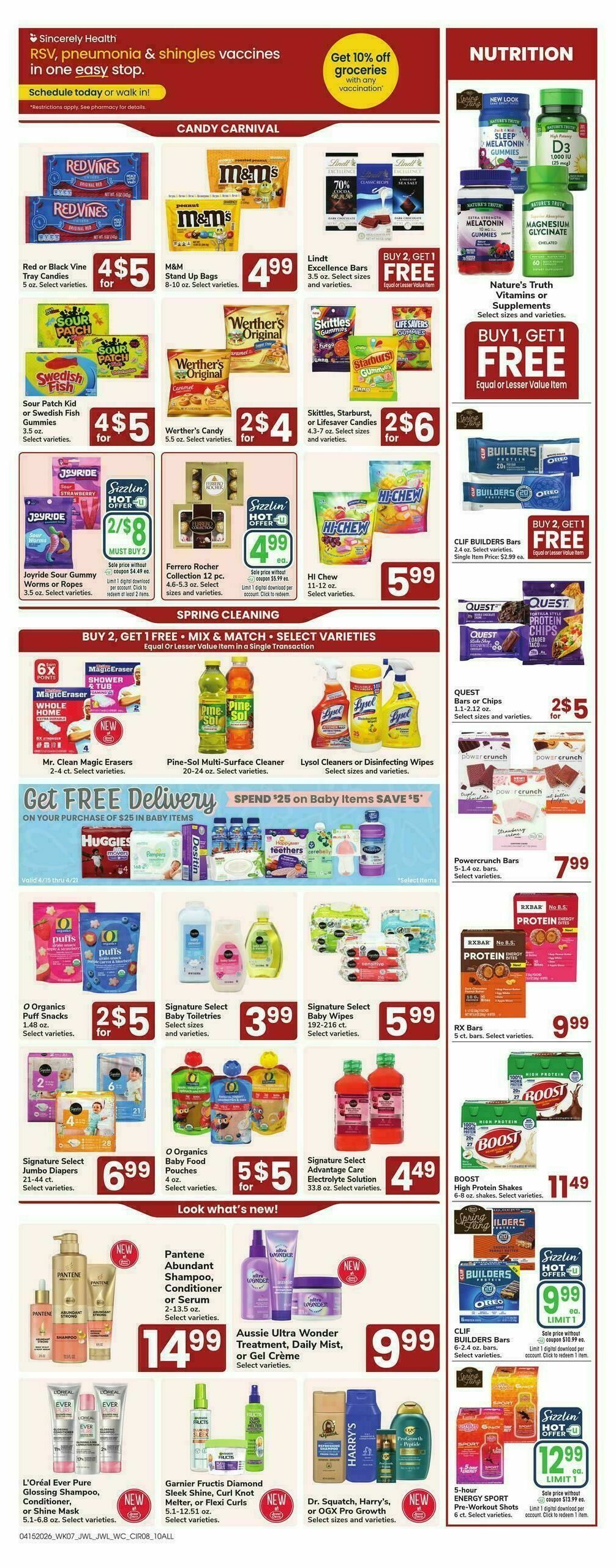 Jewel Osco Weekly Ad from April 15