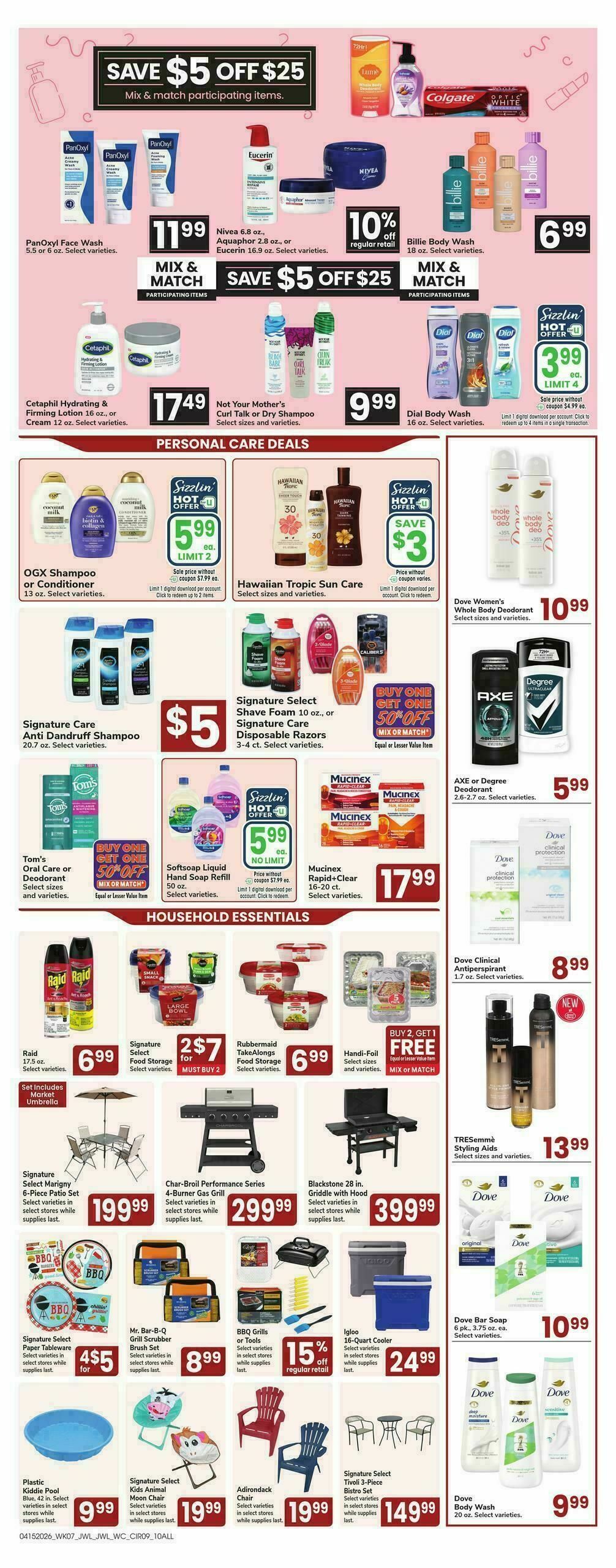 Jewel Osco Weekly Ad from April 15