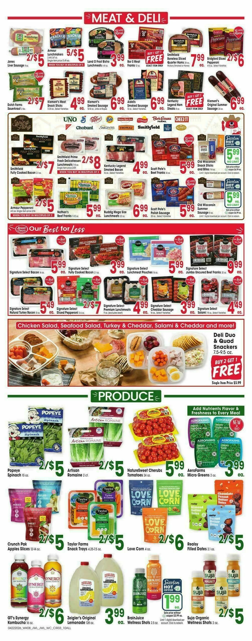 Jewel Osco Weekly Ad from April 22