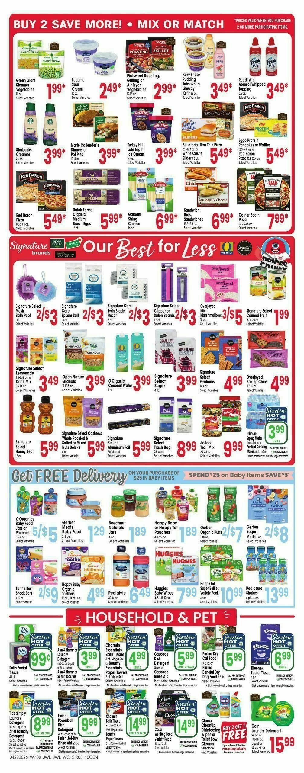 Jewel Osco Weekly Ad from April 22