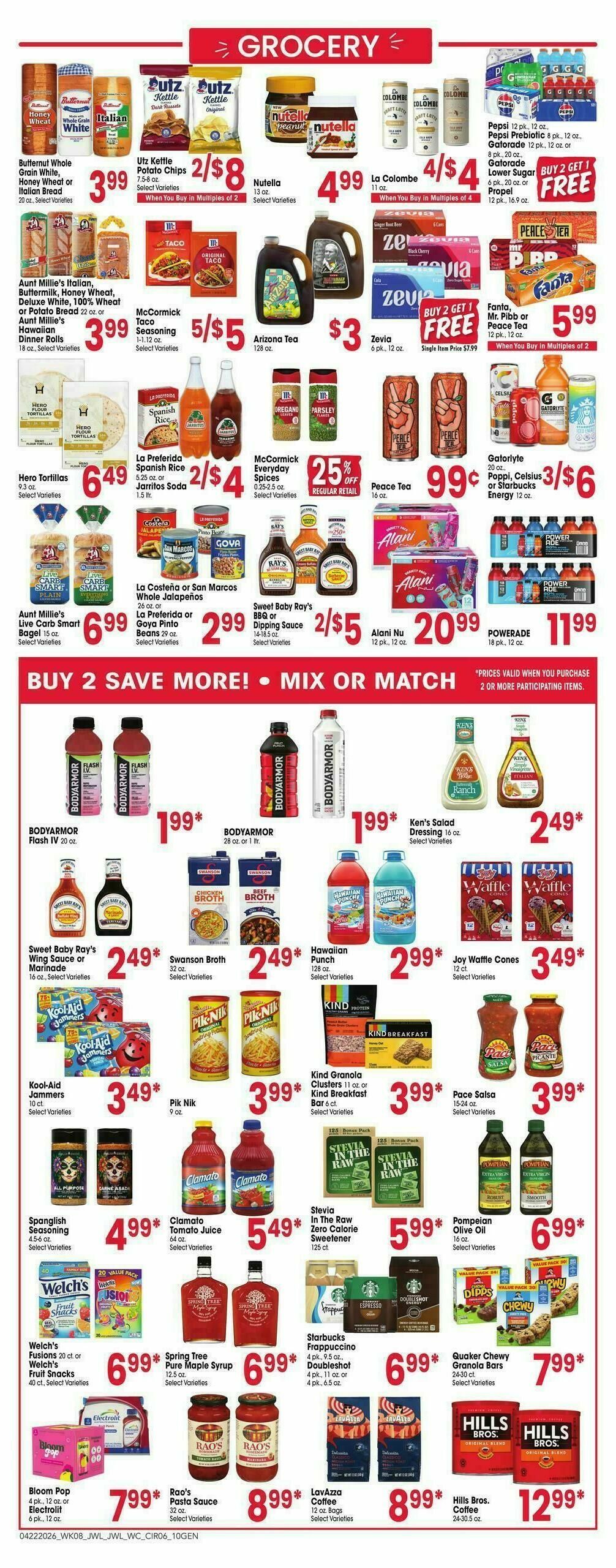 Jewel Osco Weekly Ad from April 22