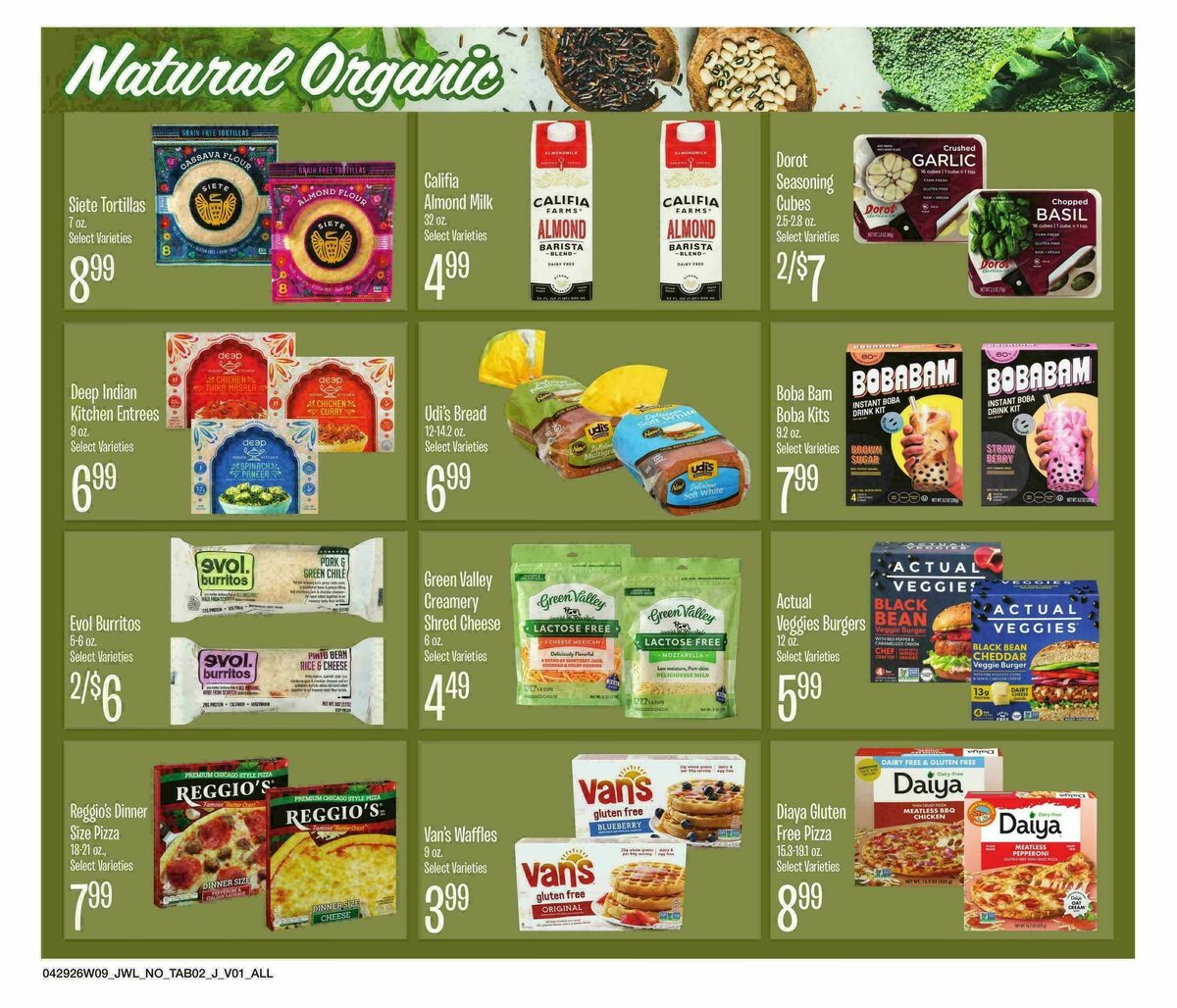 Jewel Osco Organics Guide Weekly Ad from April 29