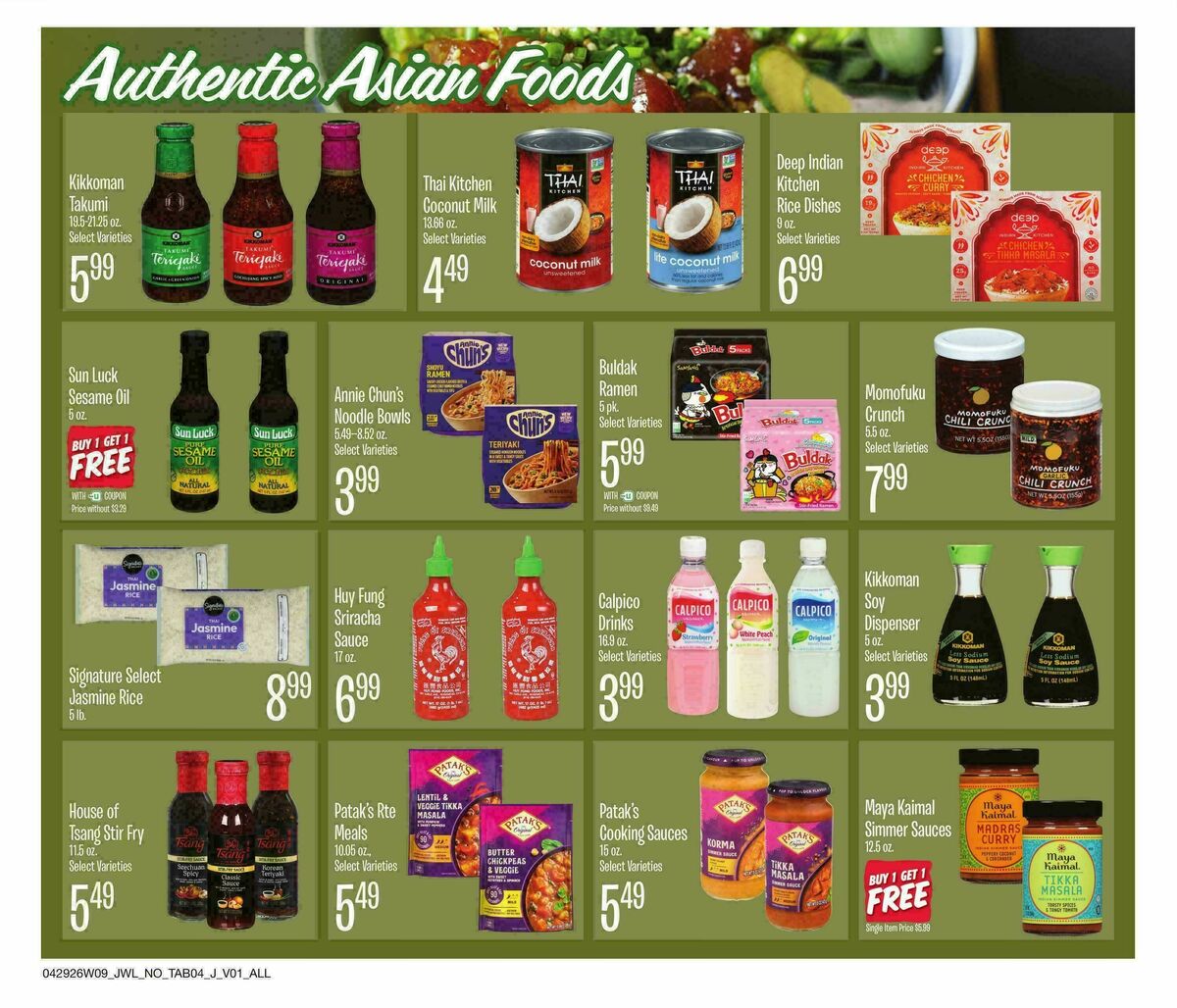 Jewel Osco Organics Guide Weekly Ad from April 29