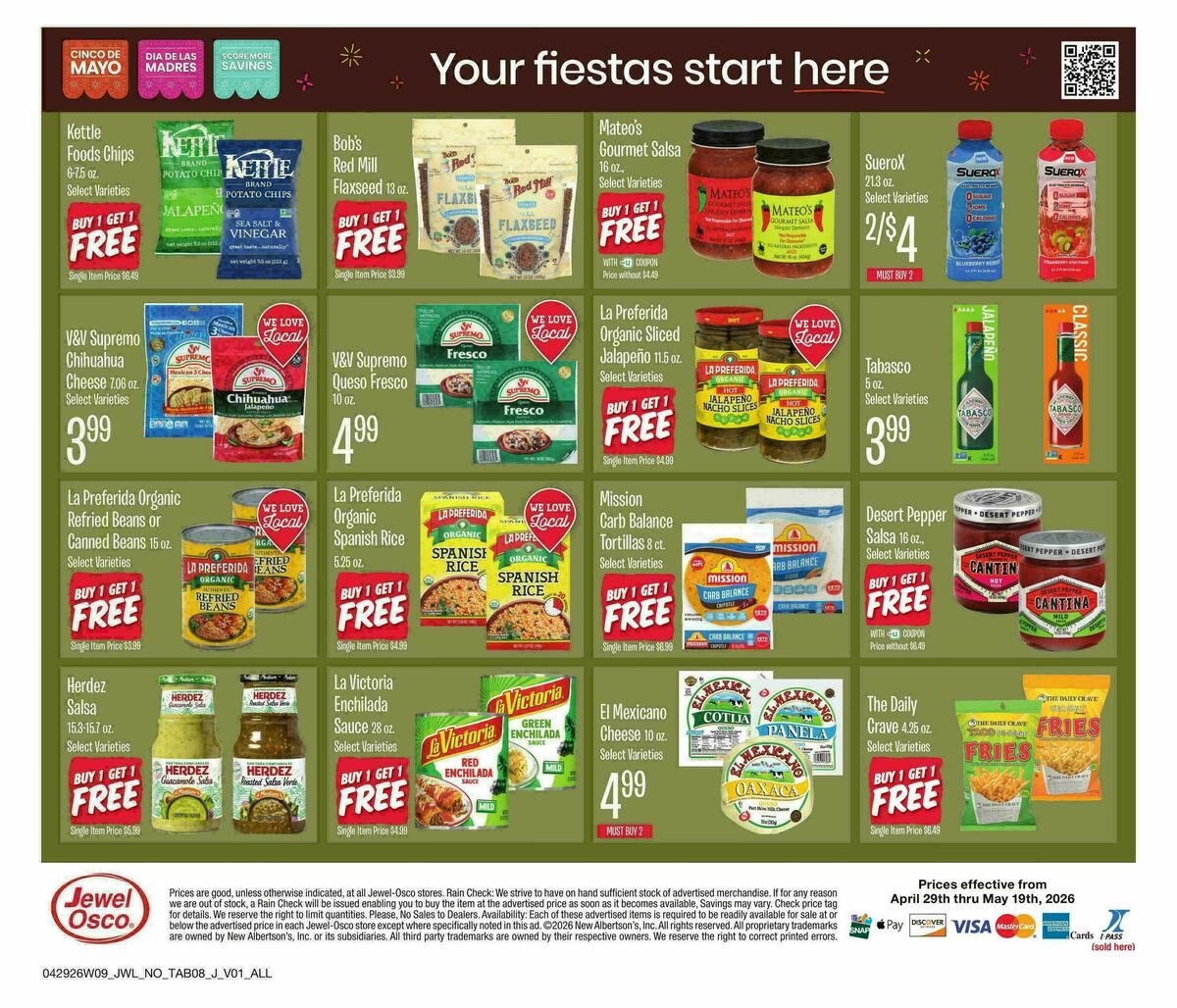 Jewel Osco Organics Guide Weekly Ad from April 29